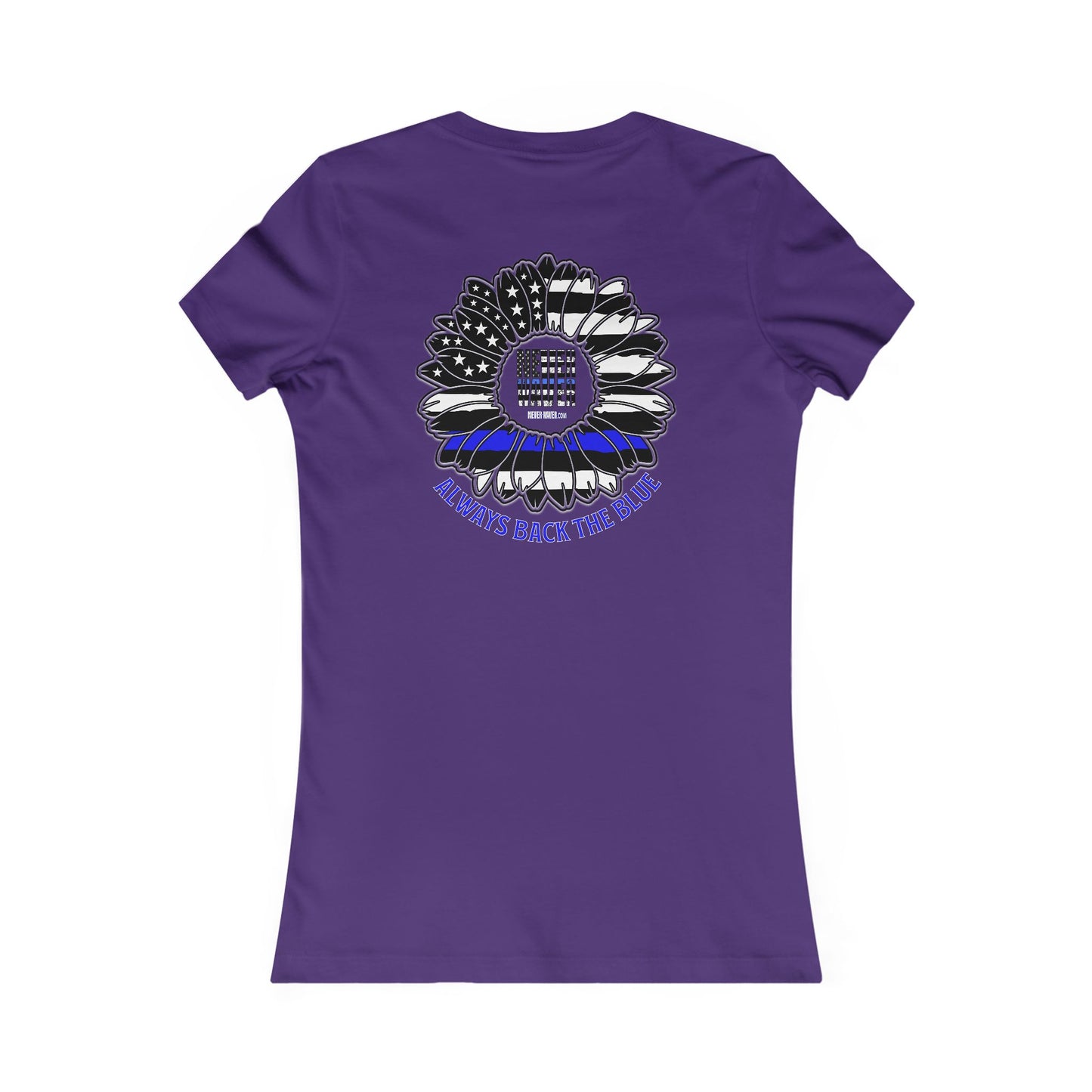True Americans Never Waver They Always Back The Blue  Women's Favorite Tee - Never Waver