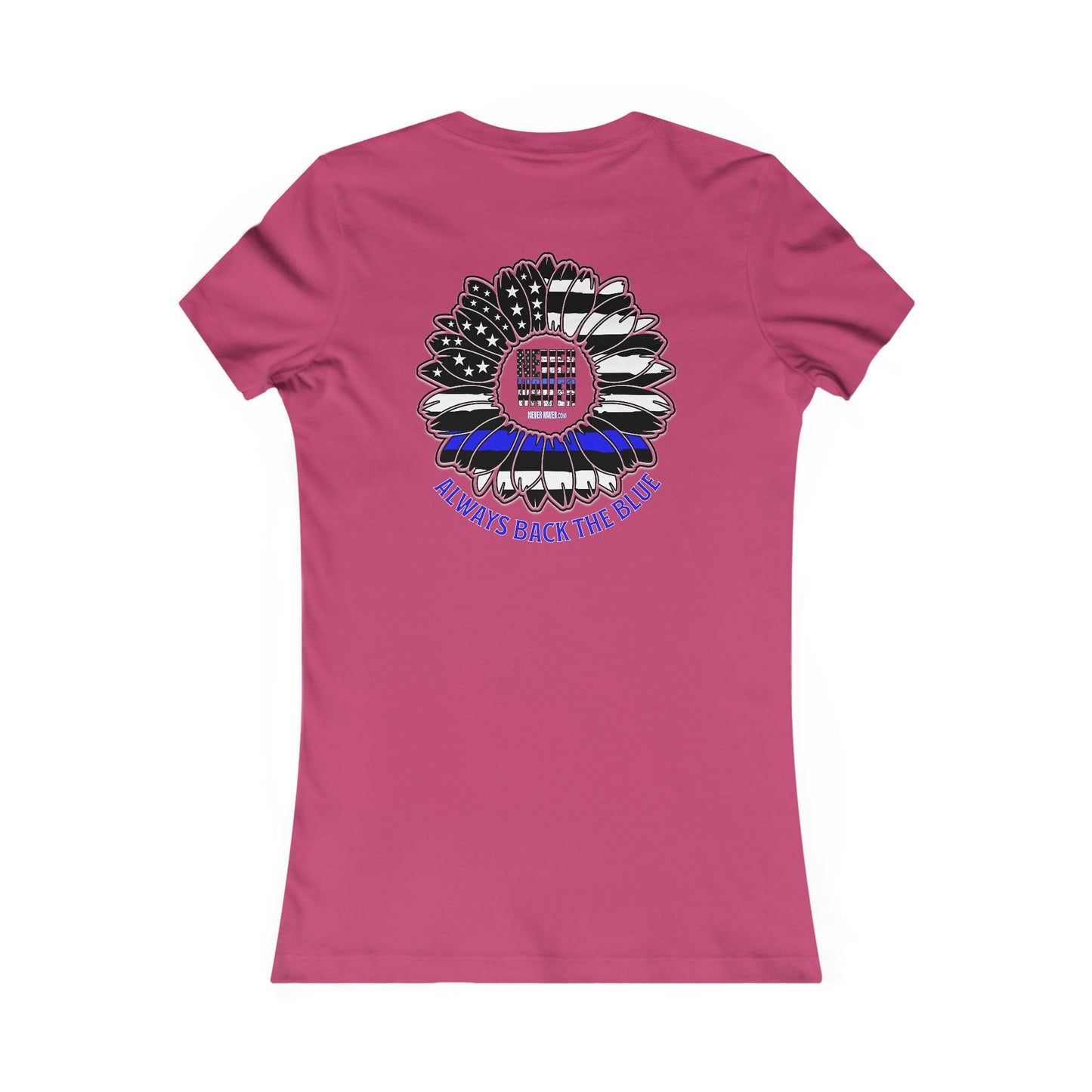 True Americans Never Waver They Always Back The Blue  Women's Favorite Tee - Never Waver