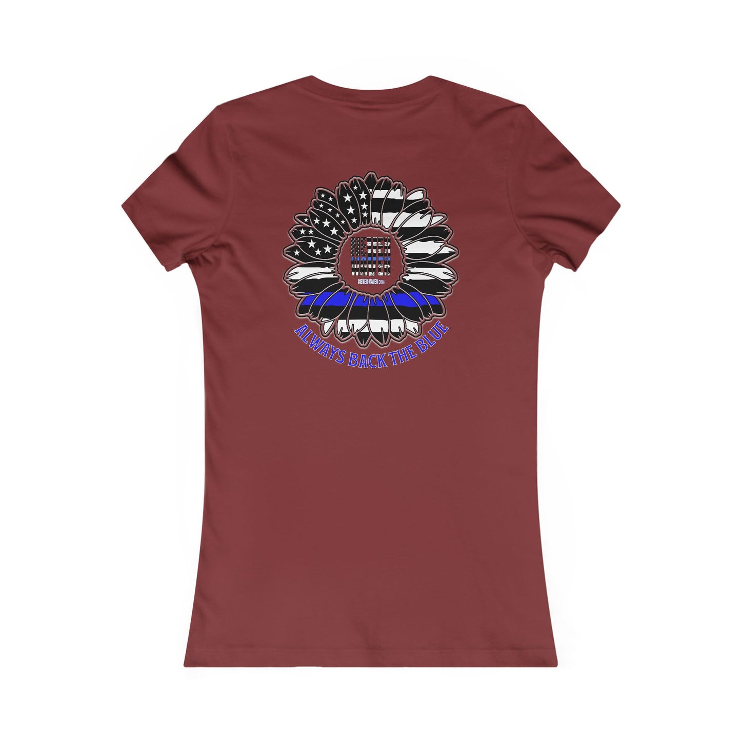 True Americans Never Waver They Always Back The Blue  Women's Favorite Tee - Never Waver