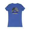 True Americans Never Waver They Always Back The Blue  Women's Favorite Tee - Never Waver