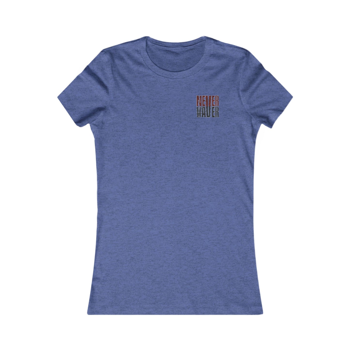 Arizona Fans Never Waver W-Leopard Football Women's Favorite Tee - Never Waver