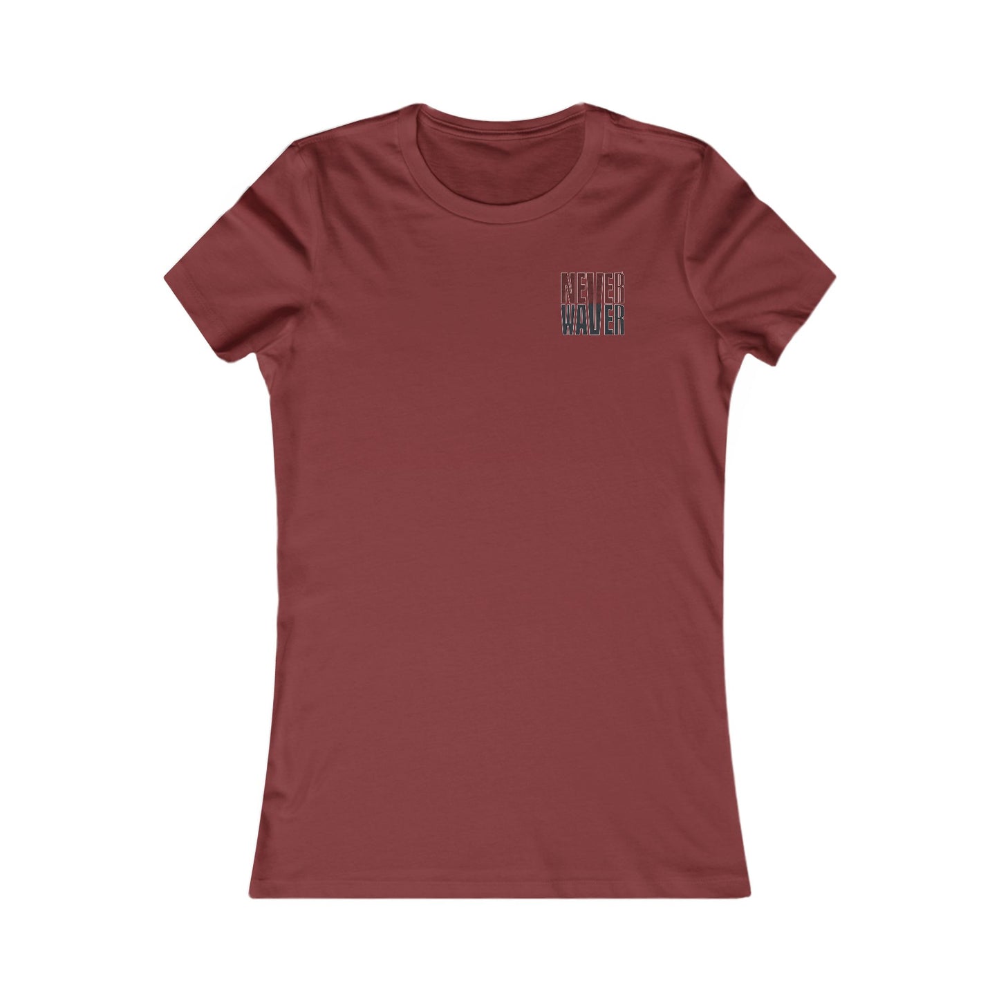 Arizona Fans Never Waver W-Leopard Football Women's Favorite Tee - Never Waver