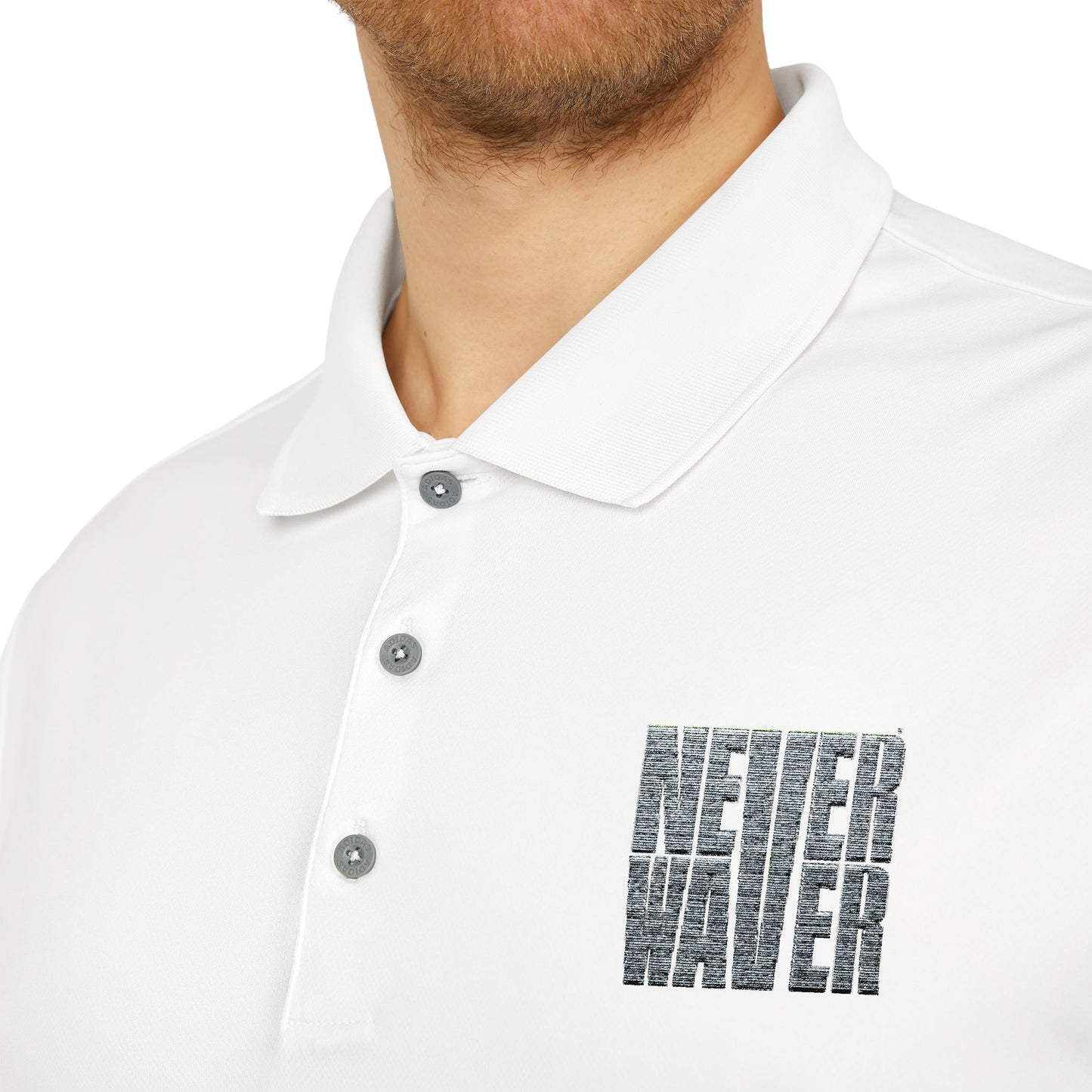 Never Waver adidas Unisex Performance Polo - Never Waver