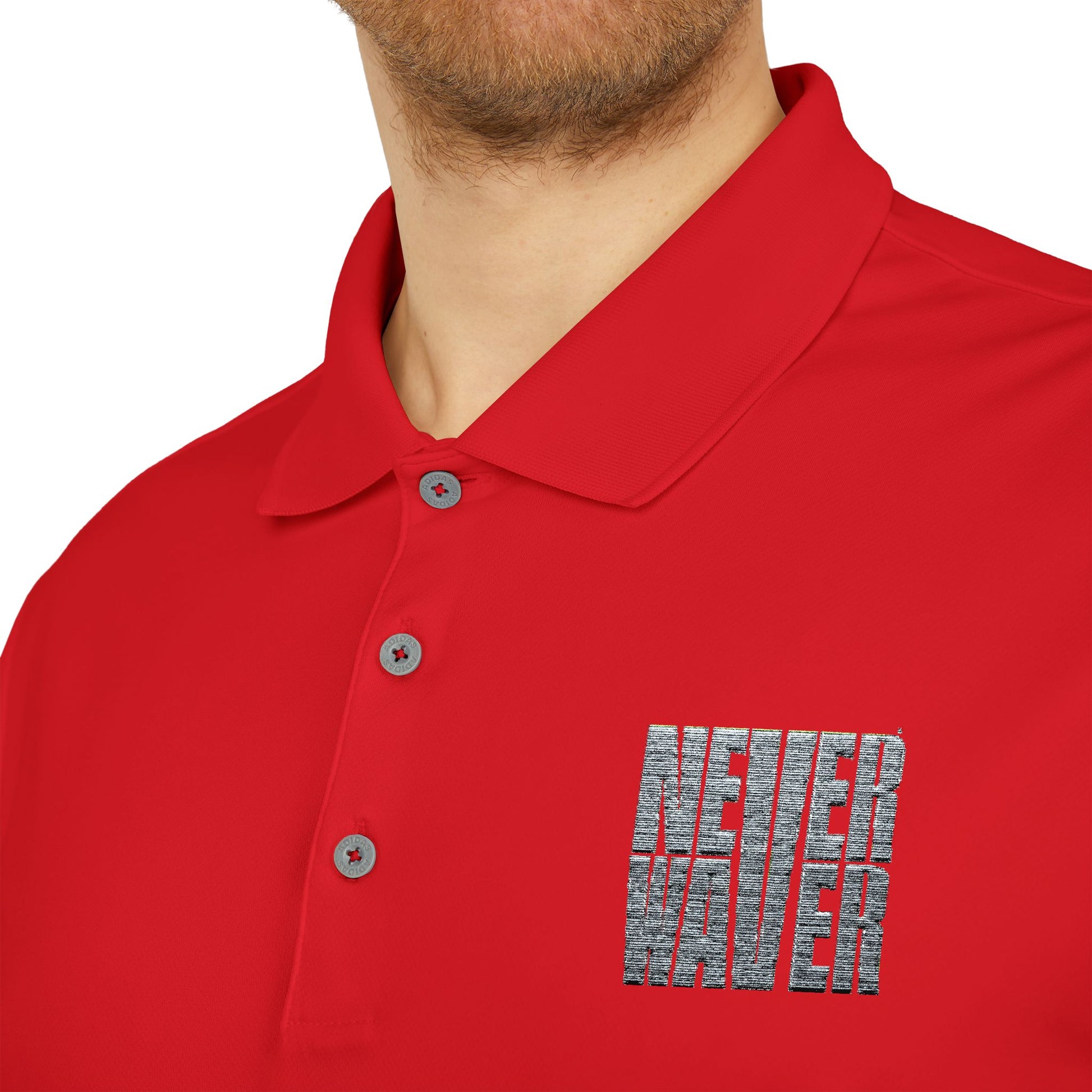 Never Waver adidas Unisex Performance Polo - Never Waver