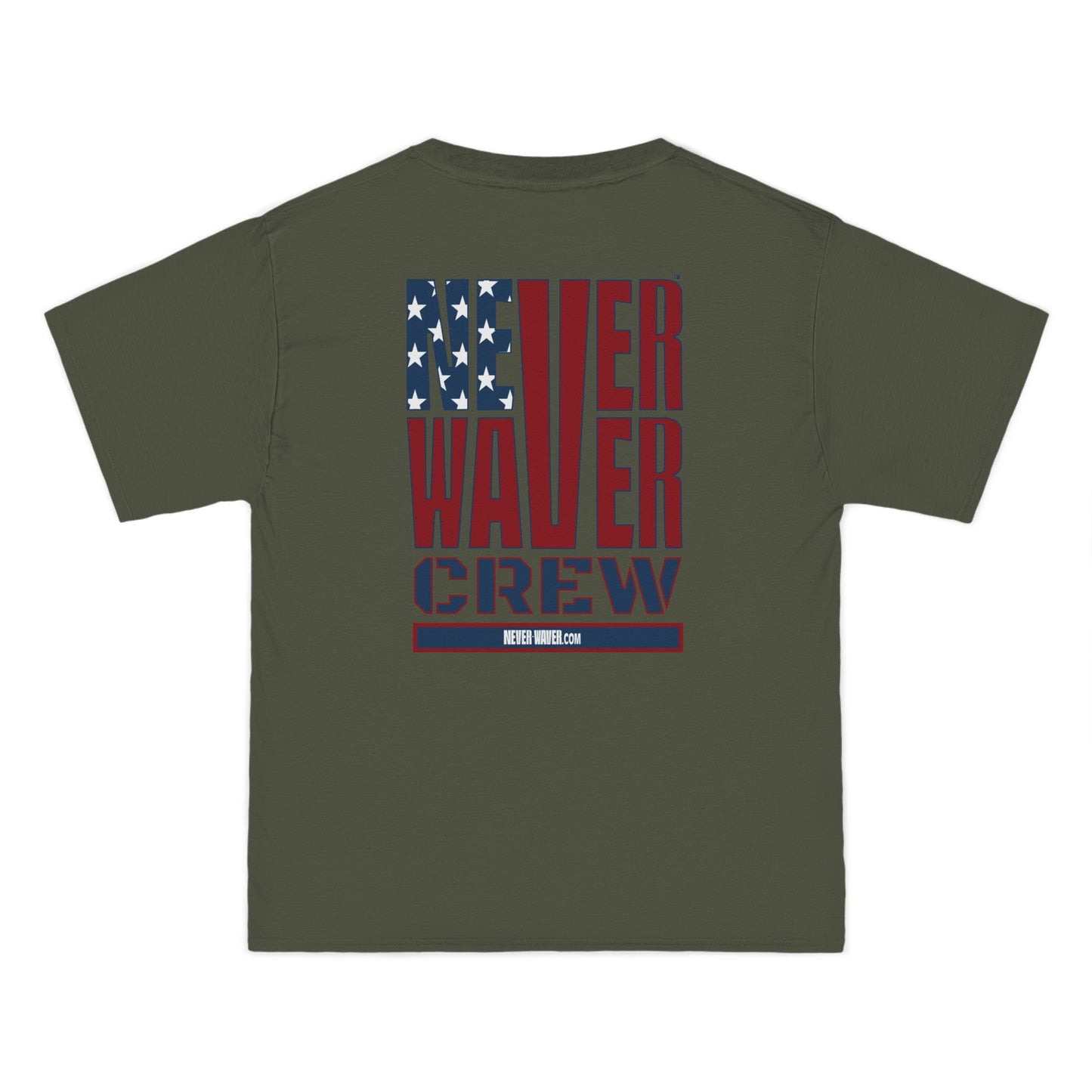 Never Waver Crew Beefy-T®  Short-Sleeve T-Shirt - Never Waver