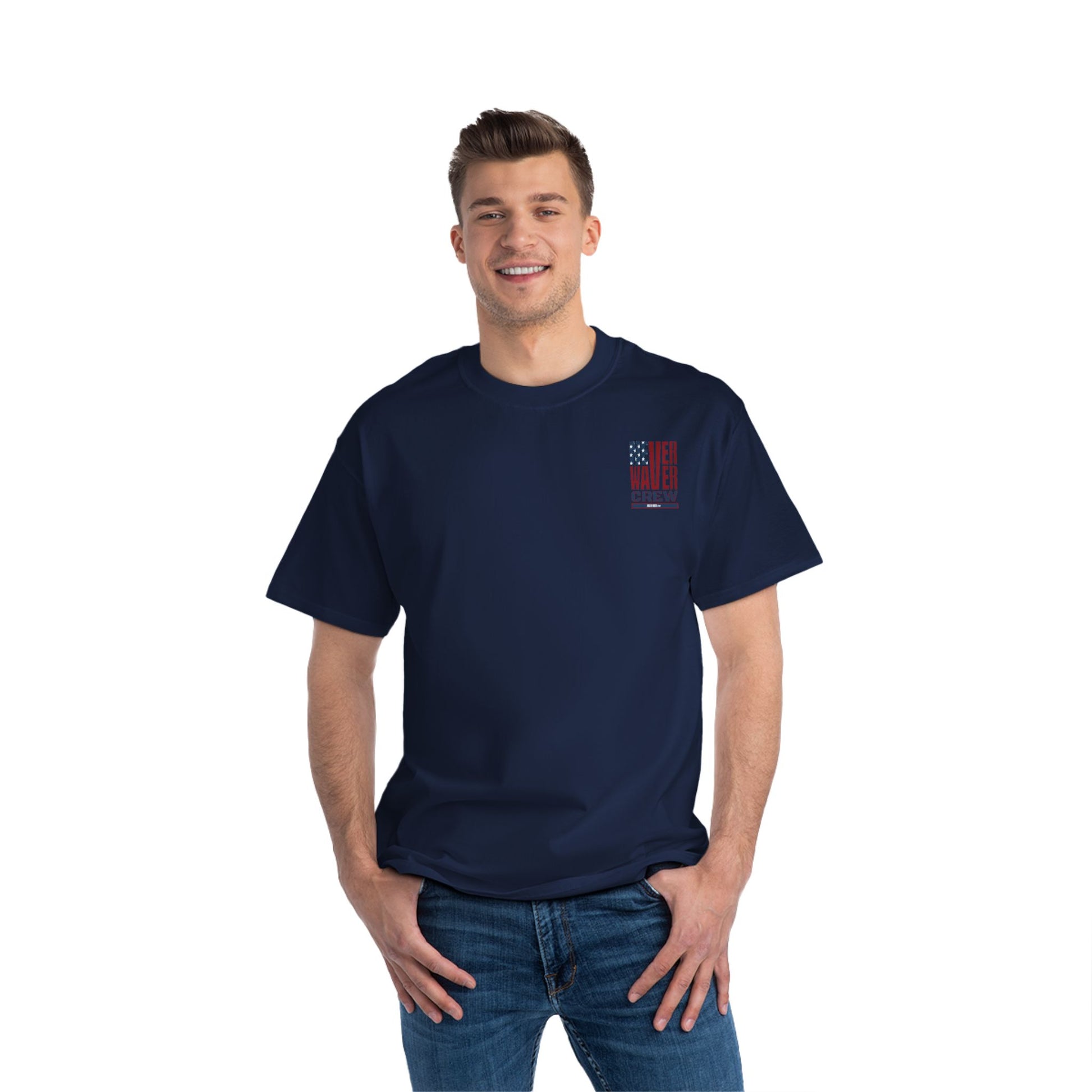 Never Waver Crew Beefy-T®  Short-Sleeve T-Shirt - Never Waver