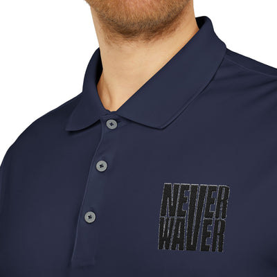 Never Waver Embroidered adidas Unisex Performance Polo - Never Waver