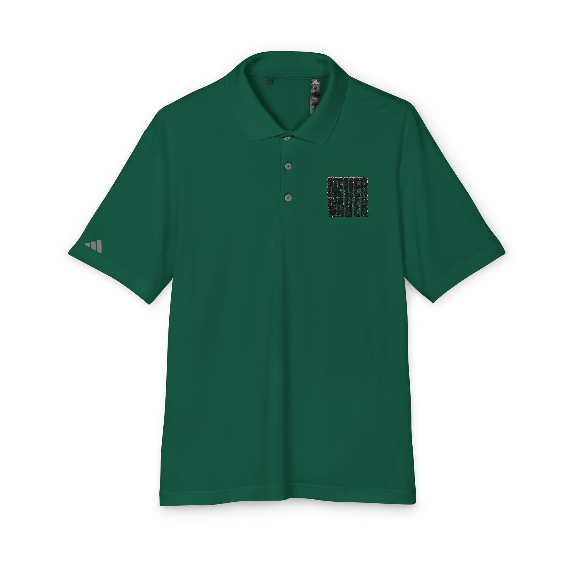 Never Waver Embroidered adidas Unisex Performance Polo - Never Waver