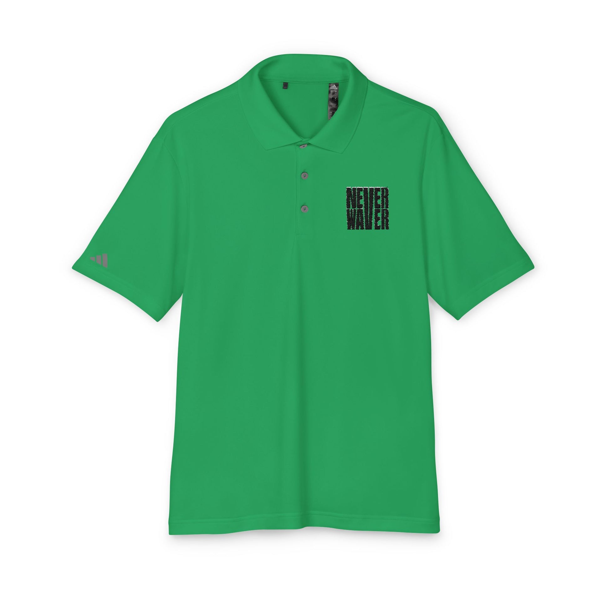 Never Waver Embroidered adidas Unisex Performance Polo - Never Waver
