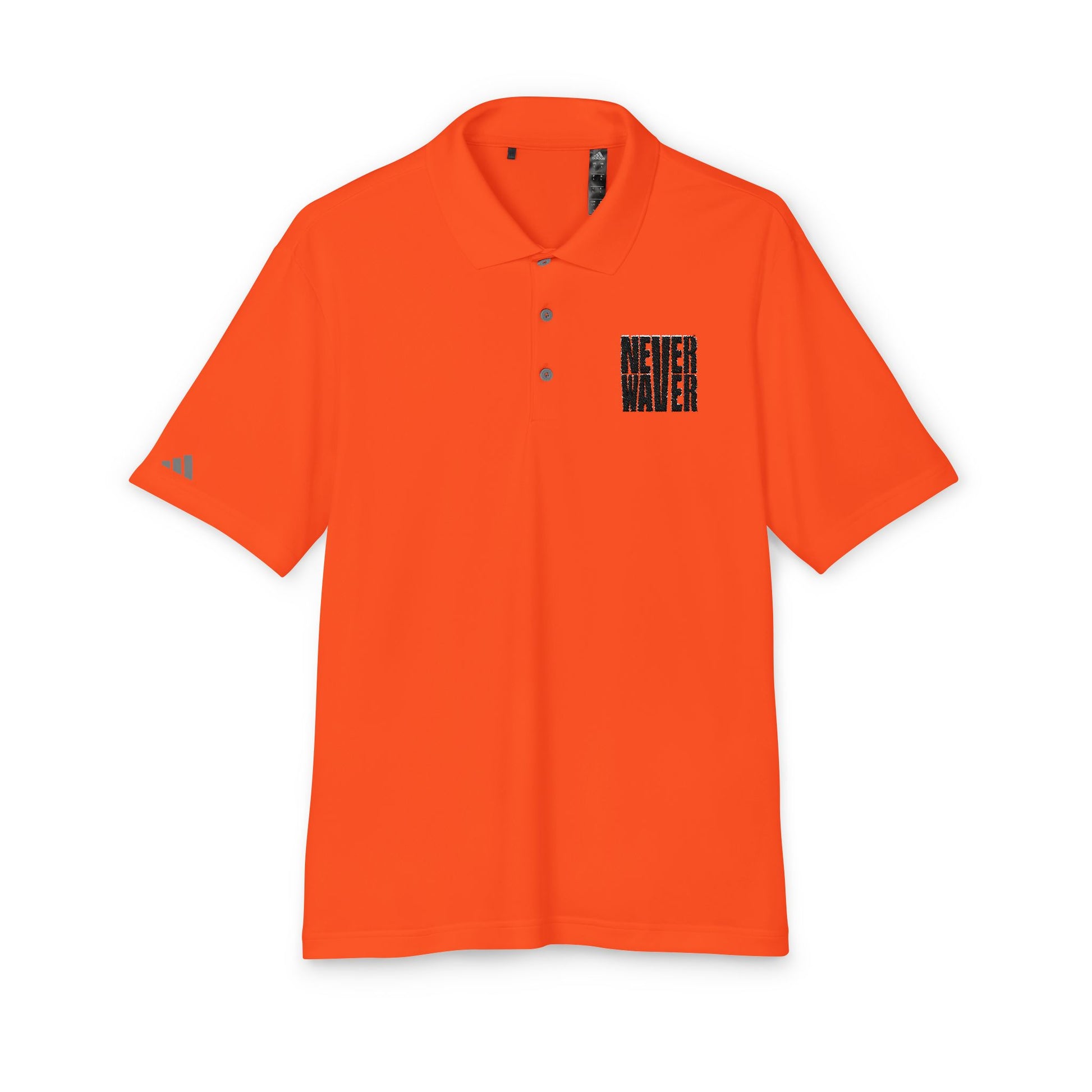 Never Waver Embroidered adidas Unisex Performance Polo - Never Waver