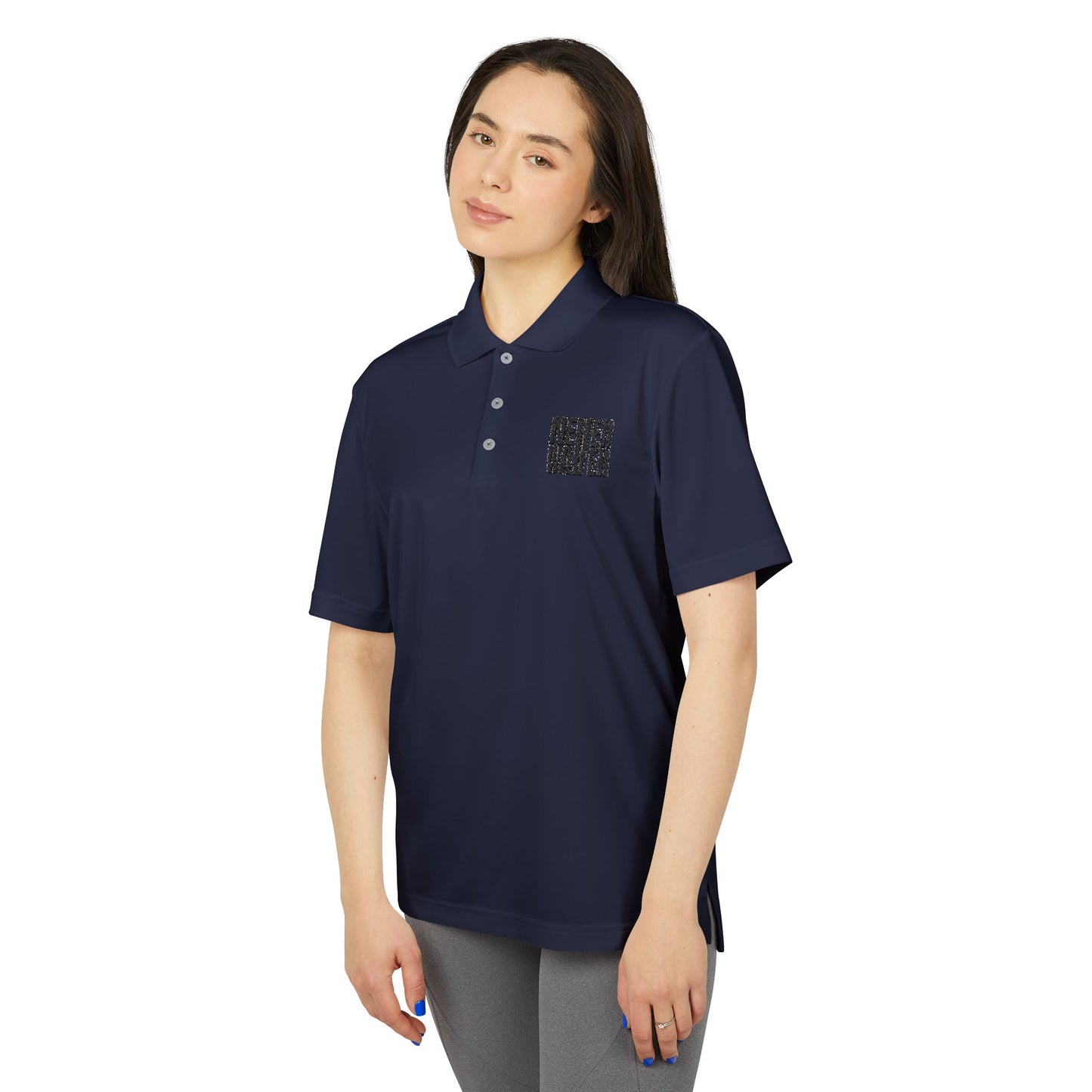 Never Waver Embroidered adidas Unisex Performance Polo - Never Waver