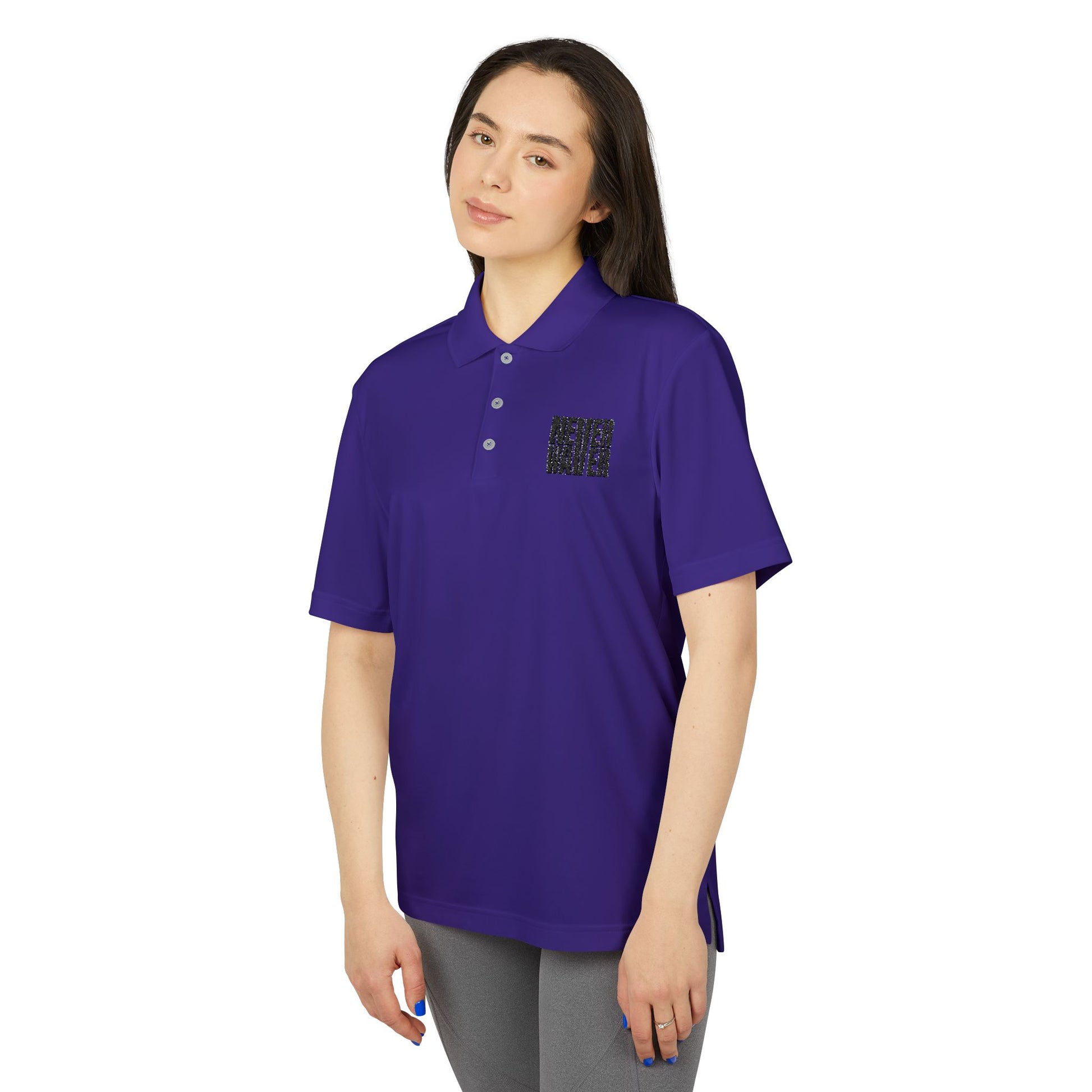 Never Waver Embroidered adidas Unisex Performance Polo - Never Waver