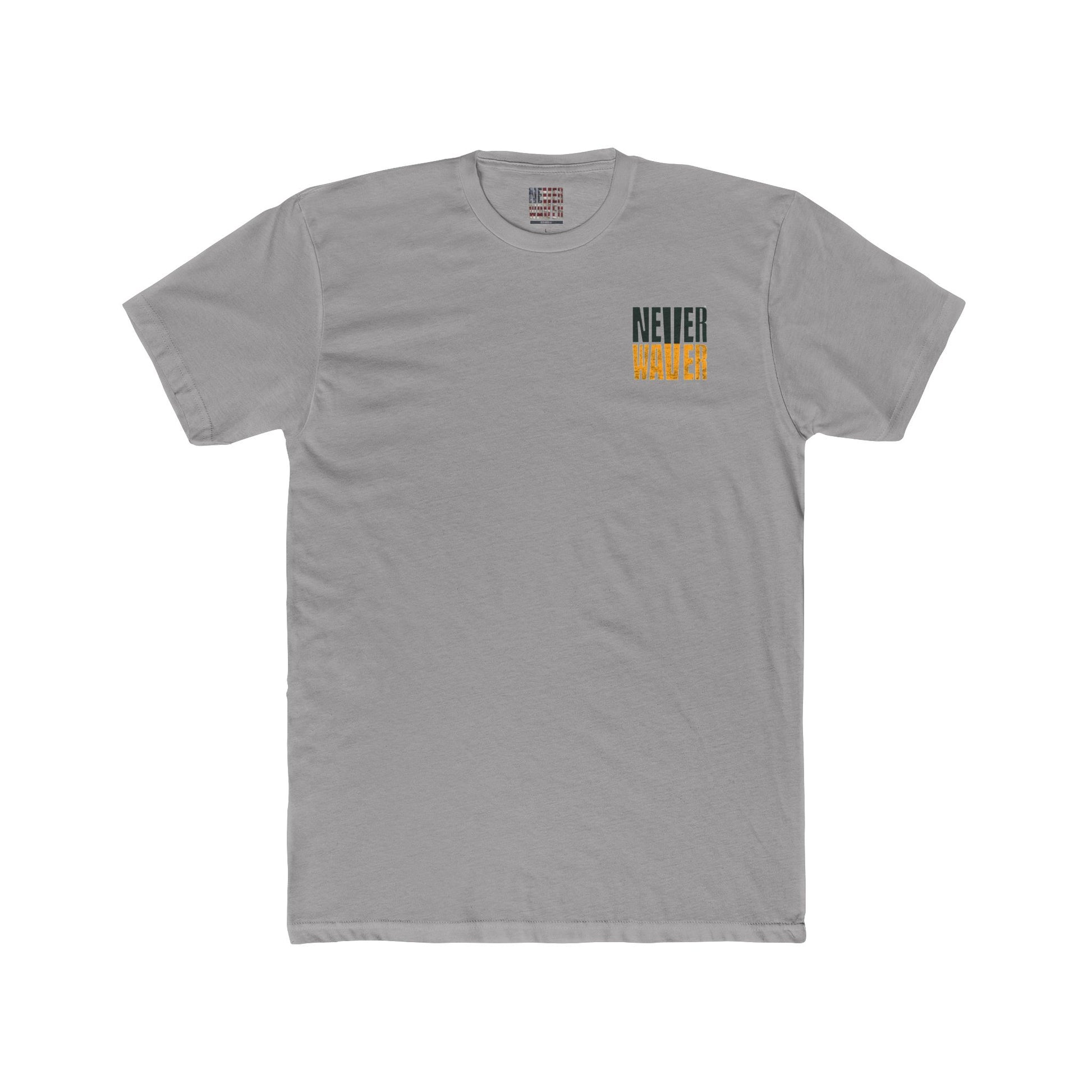 Green Bay Fans  Never Waver Unisex Cotton Crew Tee - Never Waver