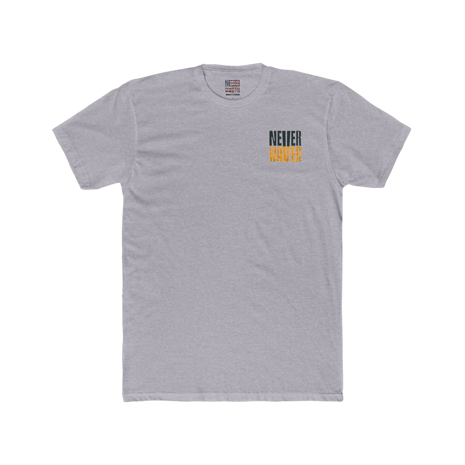 Green Bay Fans  Never Waver Unisex Cotton Crew Tee - Never Waver