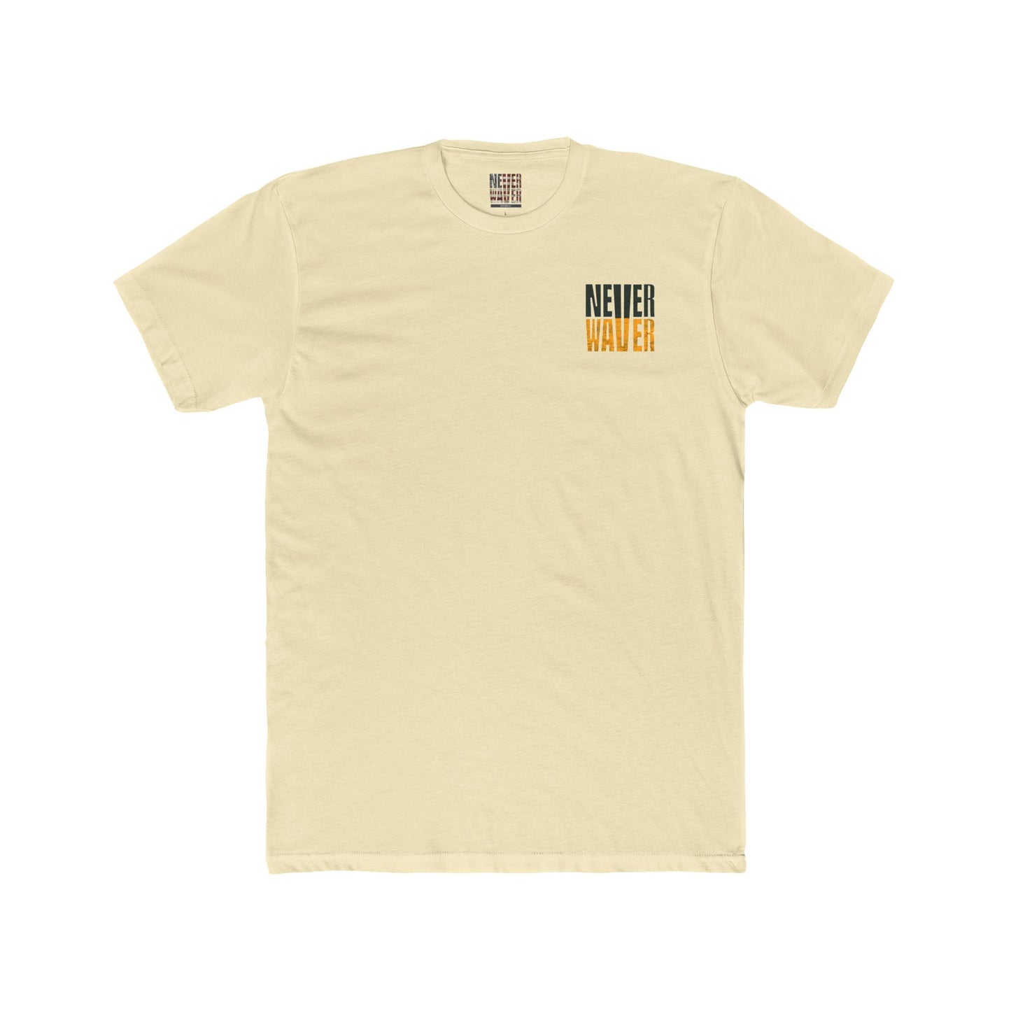 Green Bay Fans  Never Waver Unisex Cotton Crew Tee - Never Waver