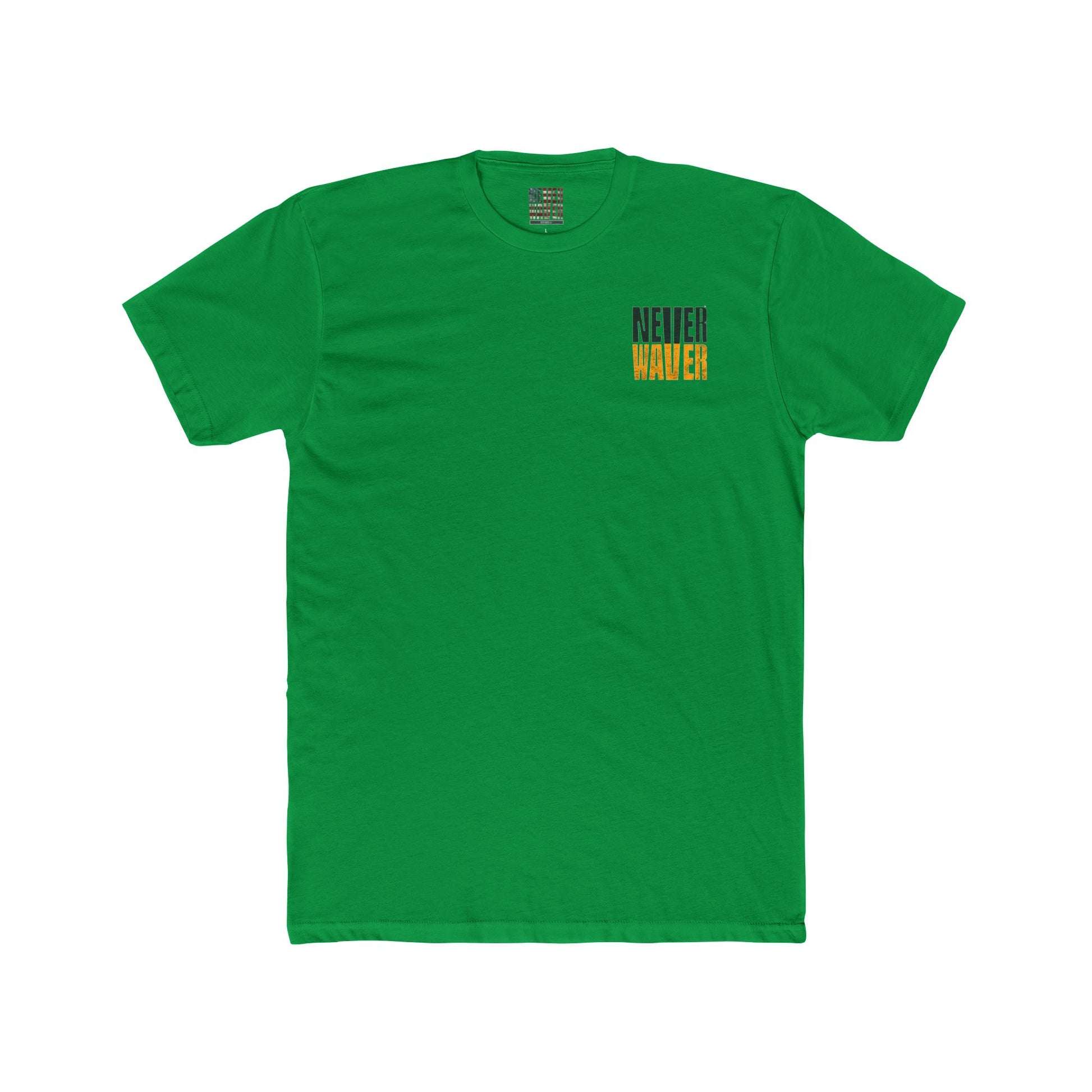 Green Bay Fans  Never Waver Unisex Cotton Crew Tee - Never Waver