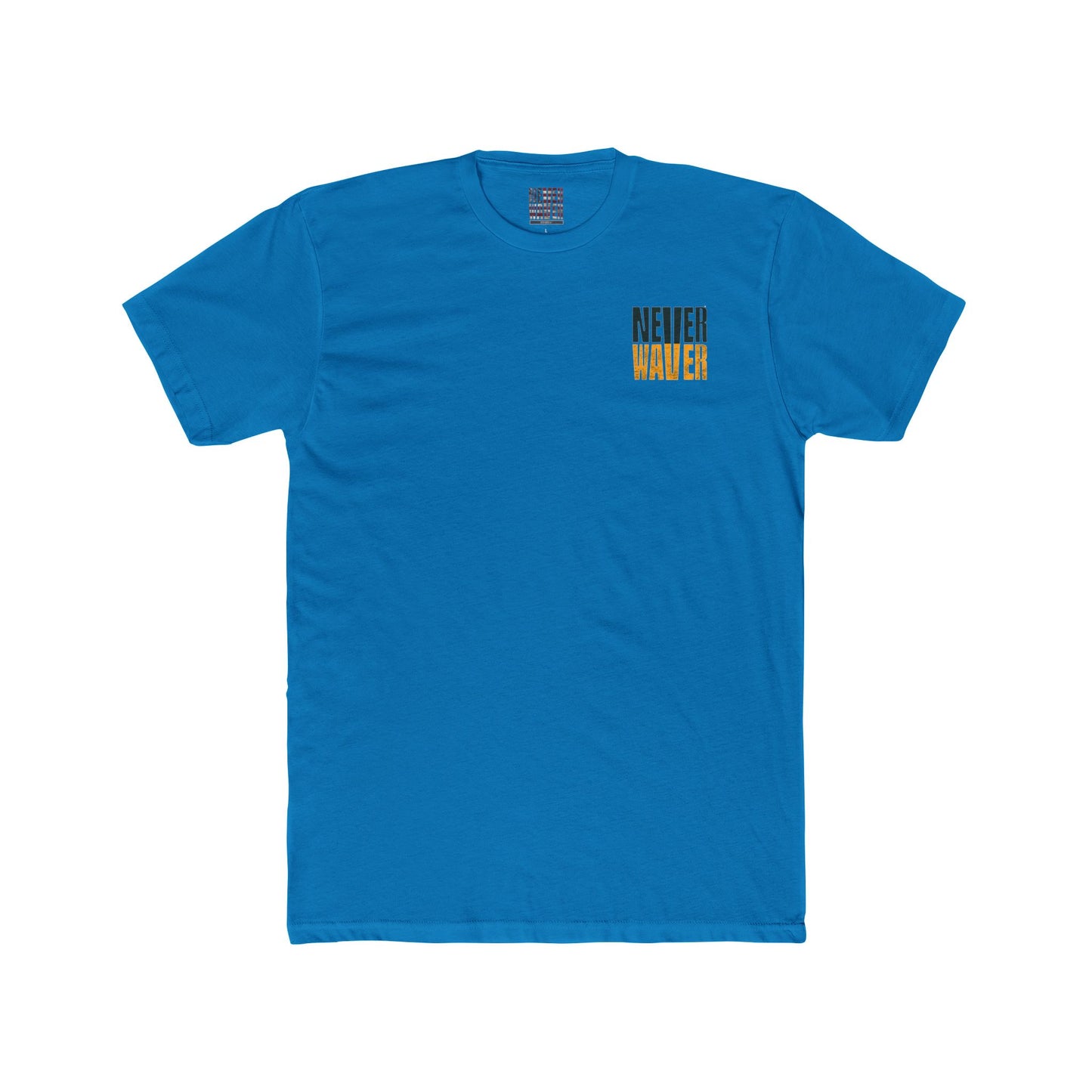 Green Bay Fans  Never Waver Unisex Cotton Crew Tee - Never Waver