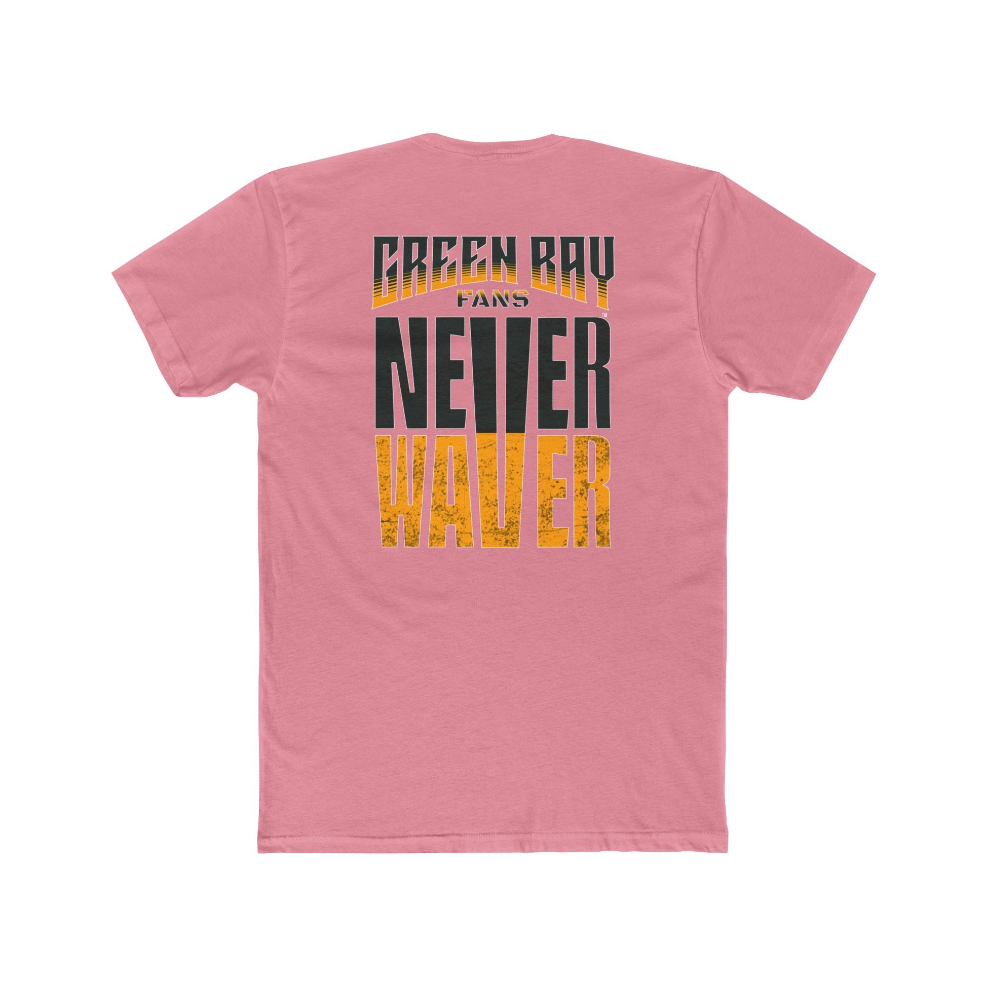 Green Bay Fans  Never Waver Unisex Cotton Crew Tee - Never Waver