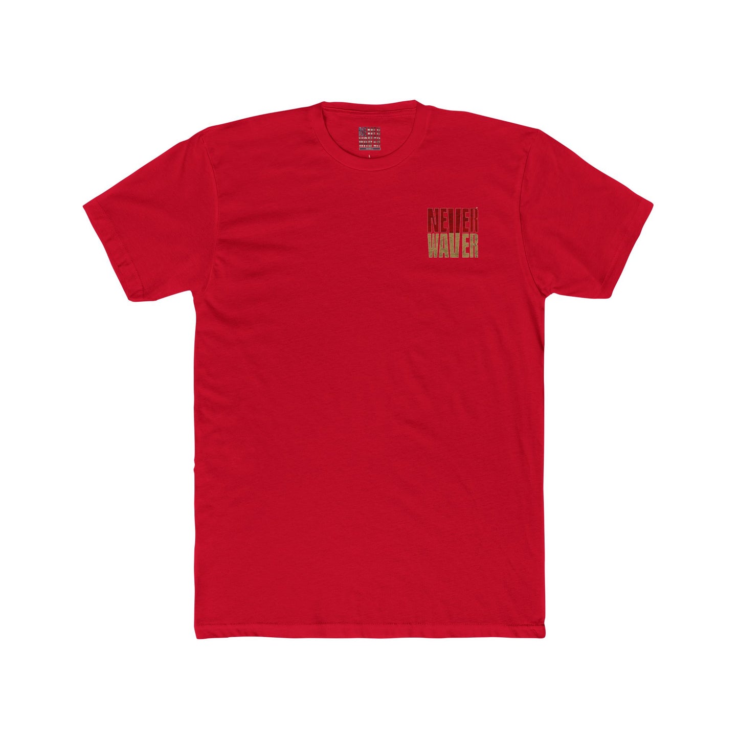 San Francisco Fans Never Waver Unisex Cotton Crew Tee - Never Waver