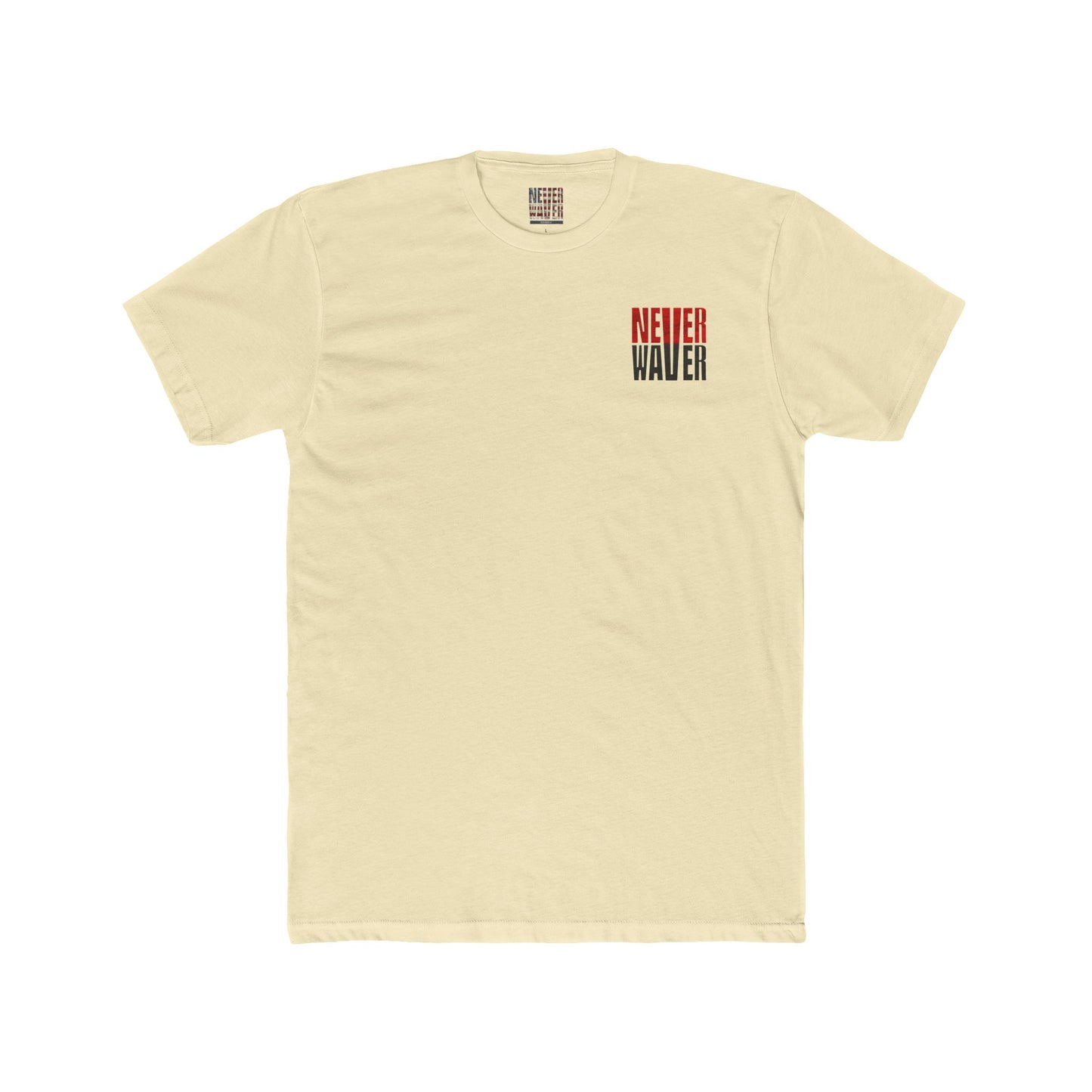 Tampa Bay Fans Never Waver Unisex Cotton Crew Tee - Never Waver