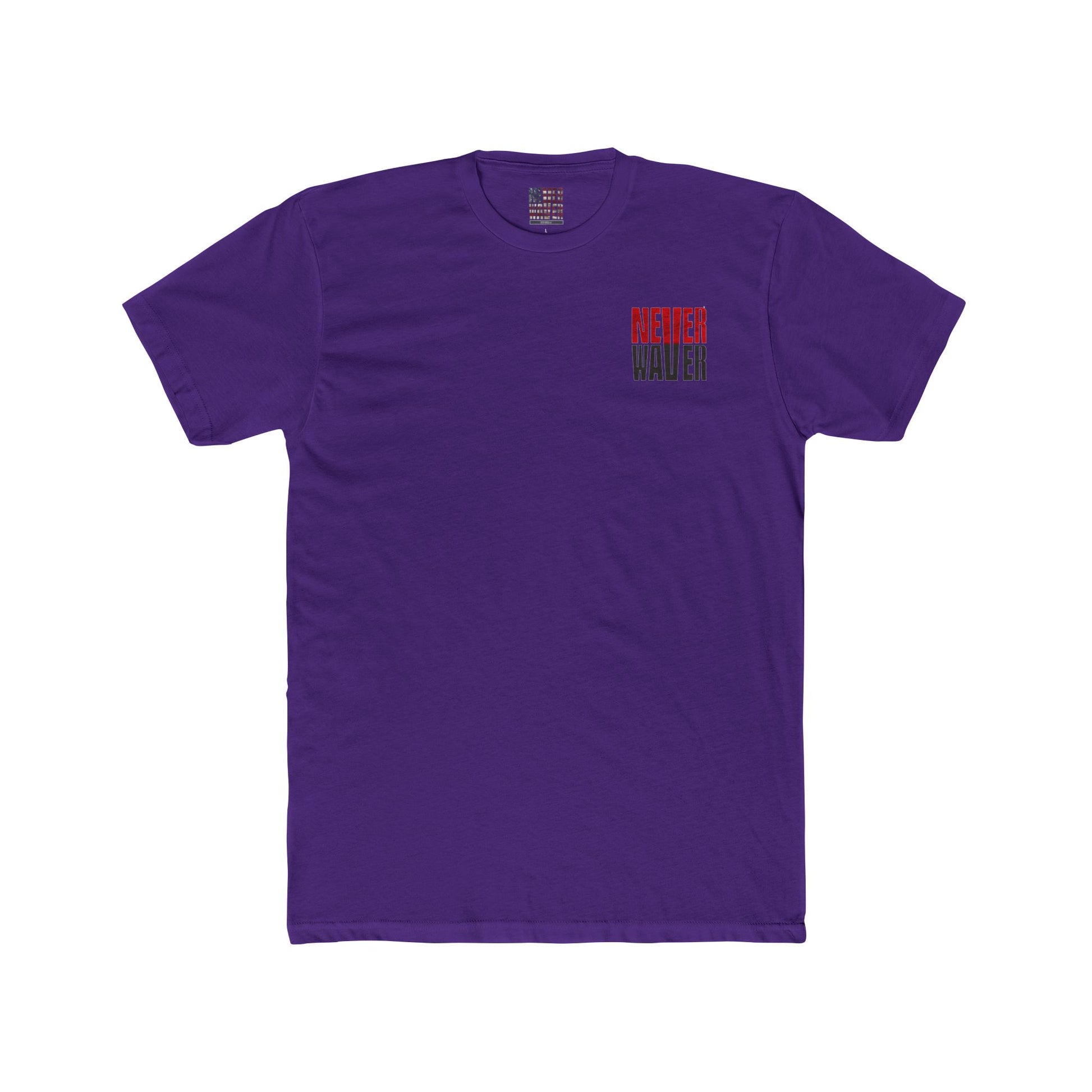 Tampa Bay Fans Never Waver Unisex Cotton Crew Tee - Never Waver