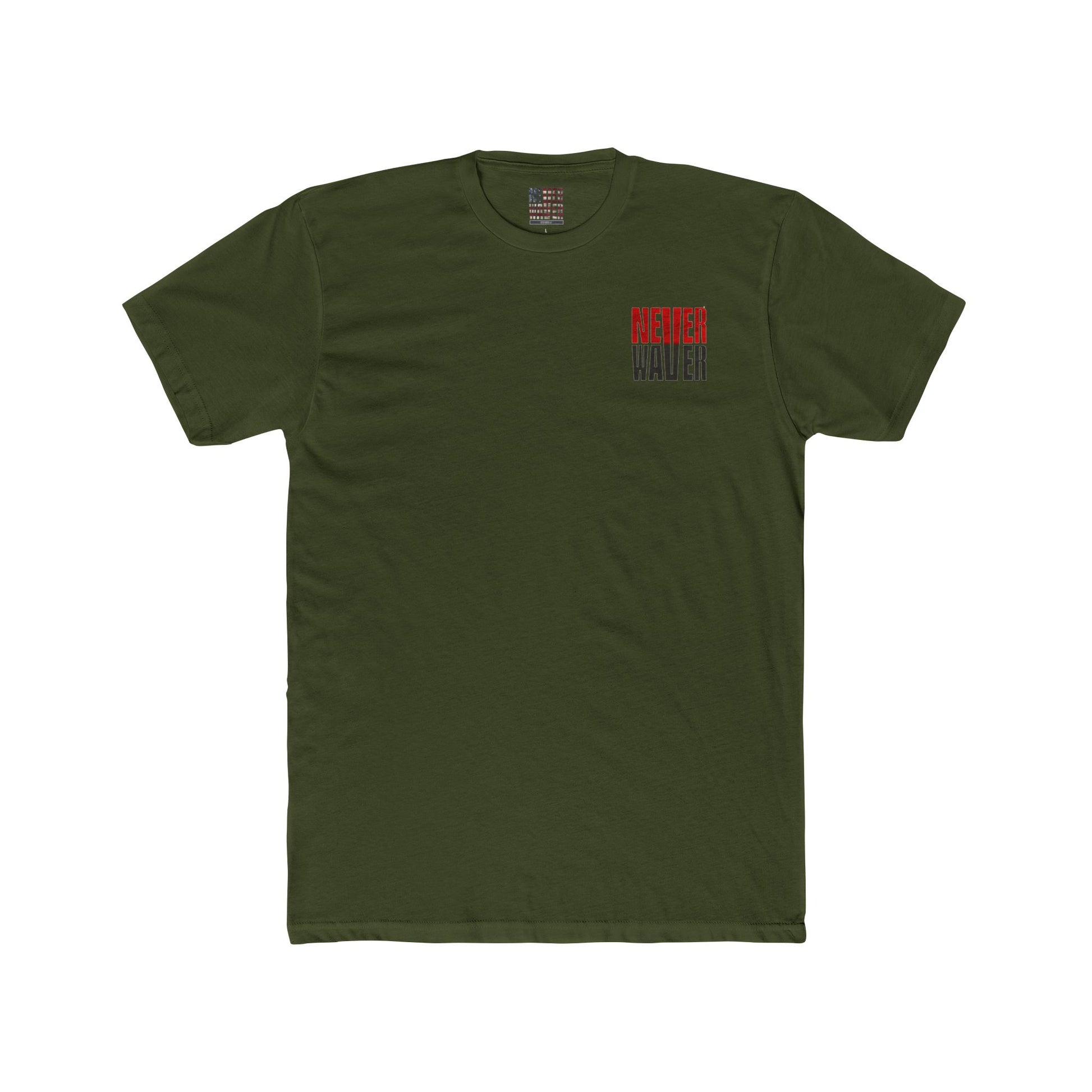 Tampa Bay Fans Never Waver Unisex Cotton Crew Tee - Never Waver