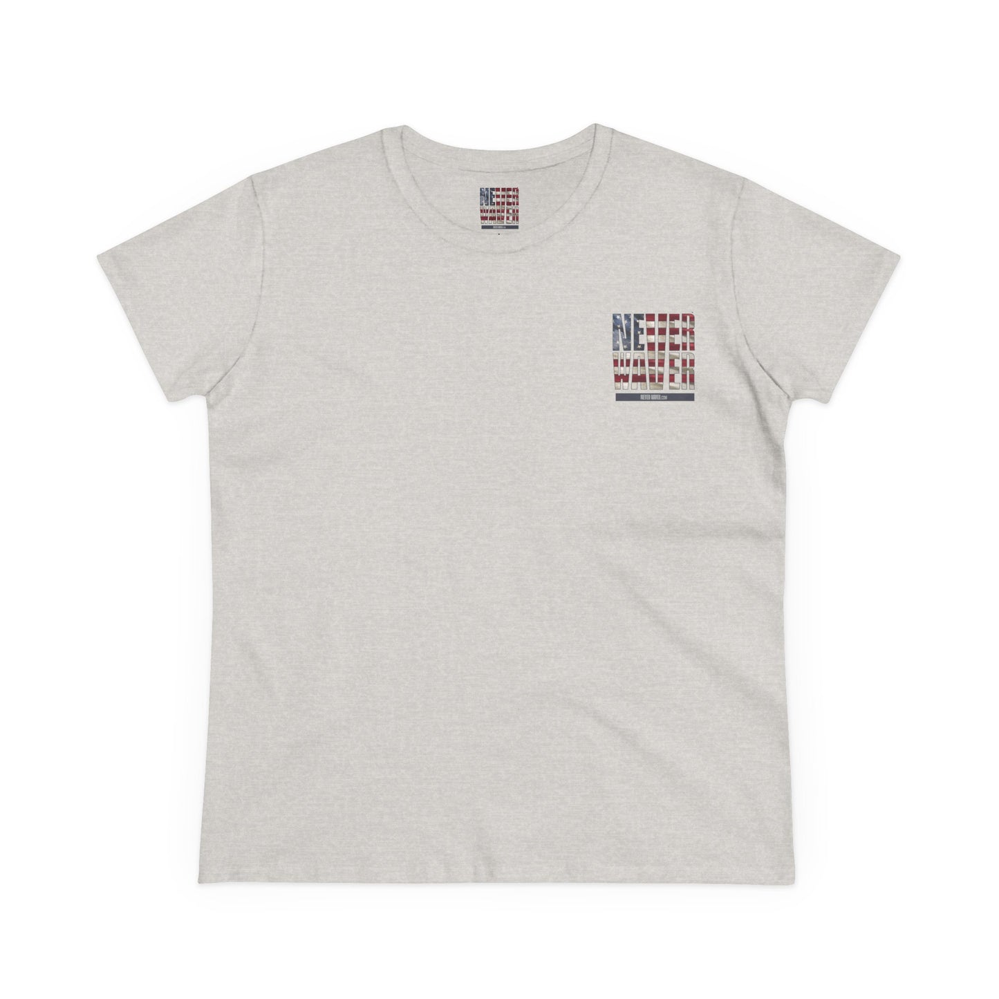 Never Waver Definition Women's Midweight Cotton Tee - Never Waver