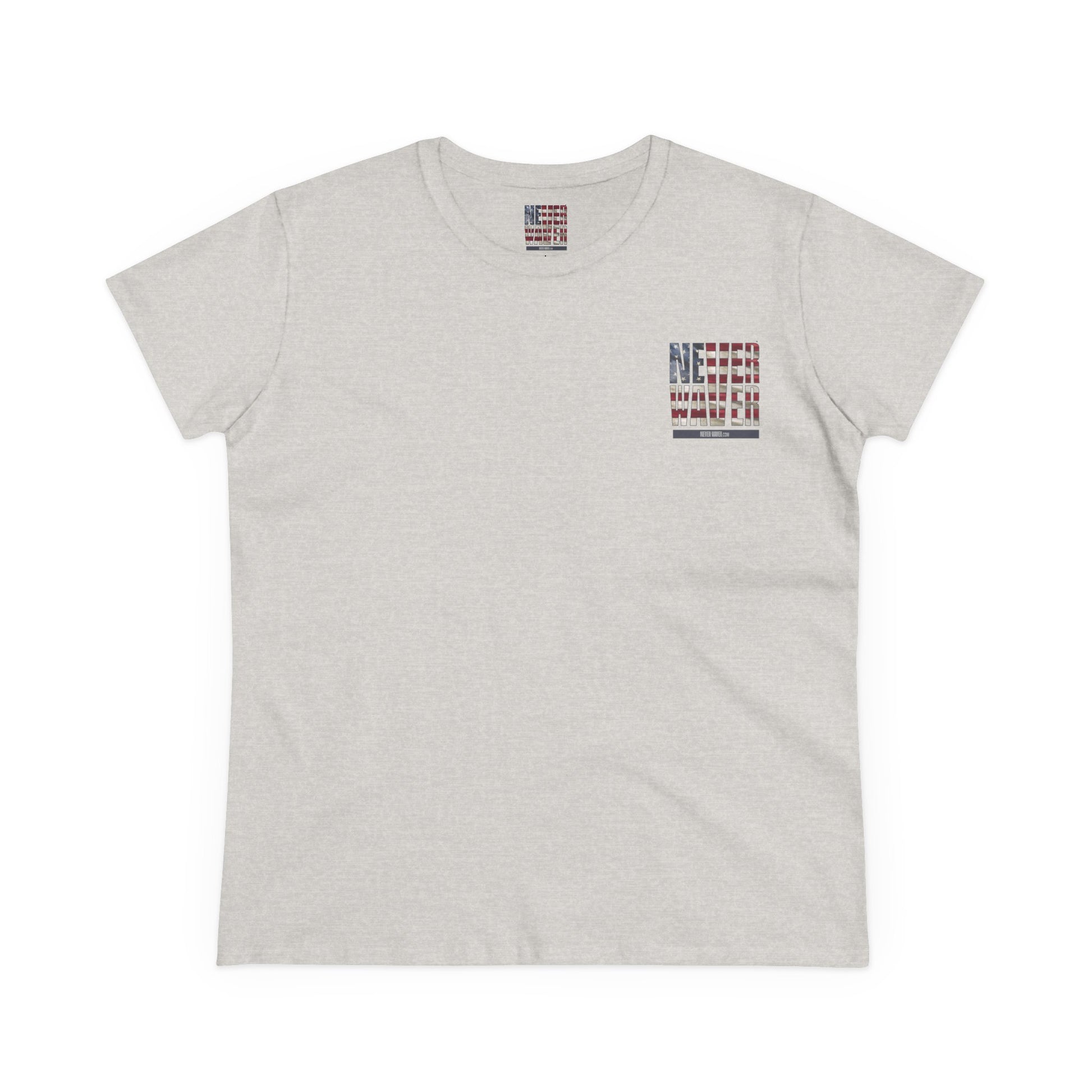 Never Waver Definition Women's Midweight Cotton Tee - Never Waver