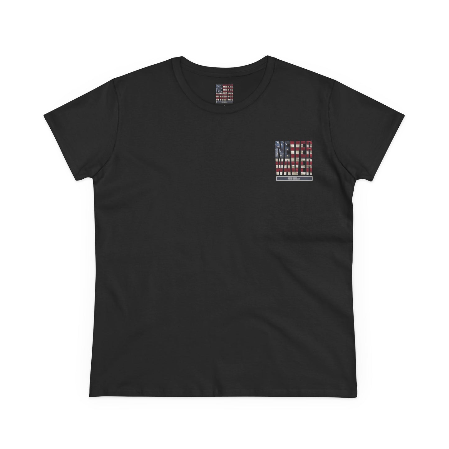 Never Waver Definition Women's Midweight Cotton Tee - Never Waver