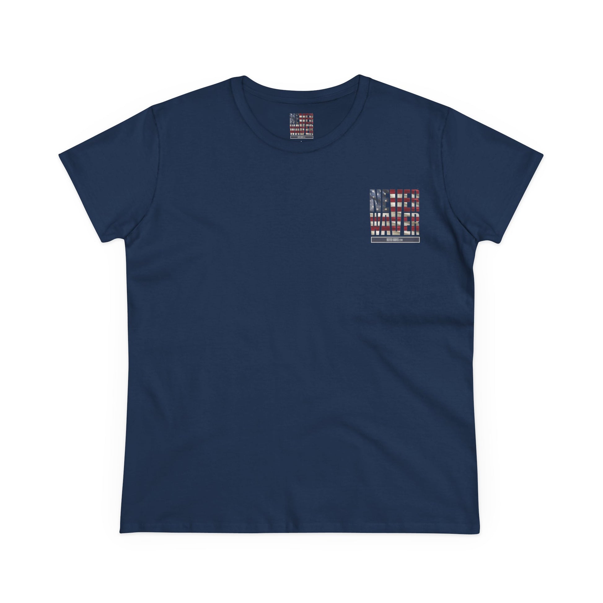 Never Waver Definition Women's Midweight Cotton Tee - Never Waver