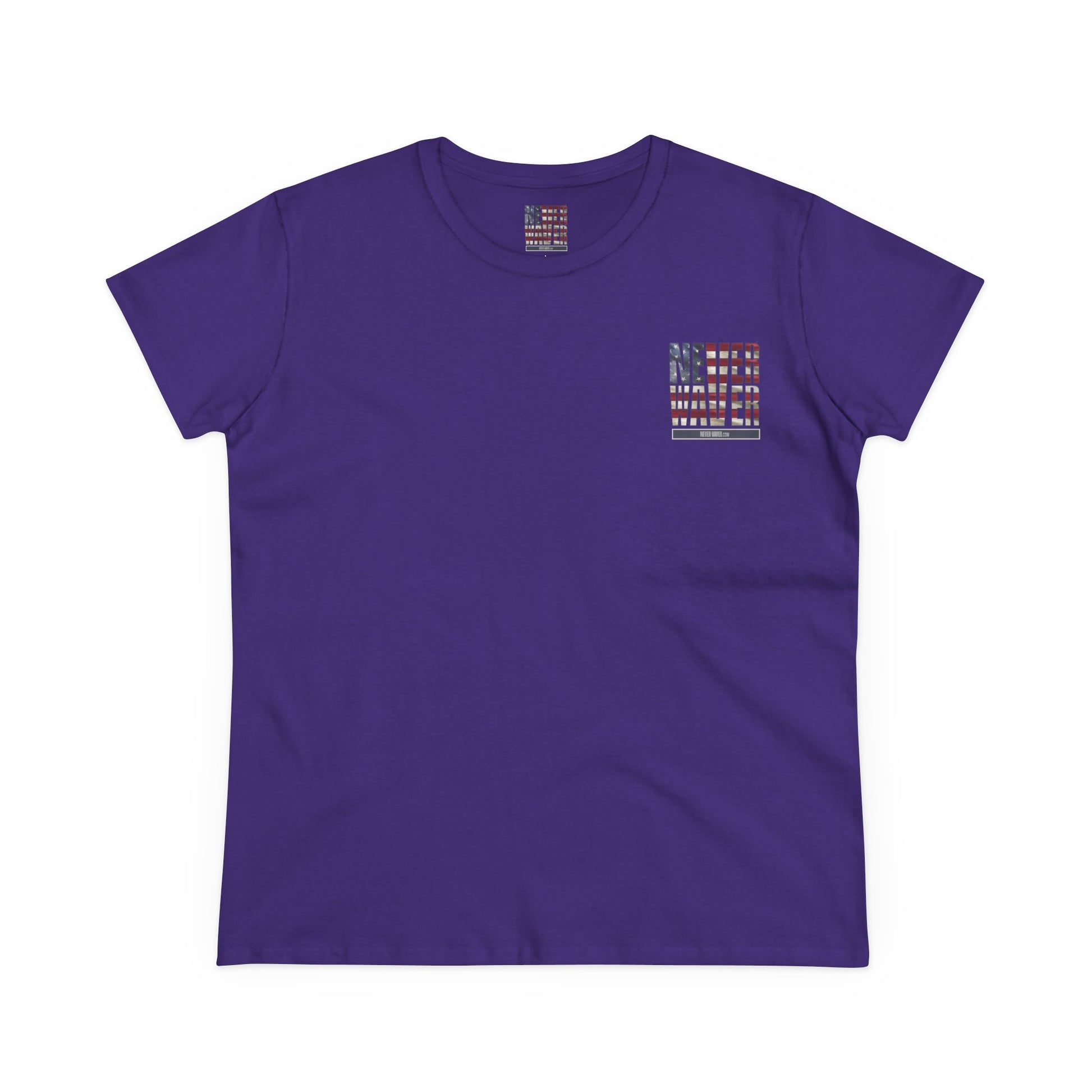 Never Waver Definition Women's Midweight Cotton Tee - Never Waver