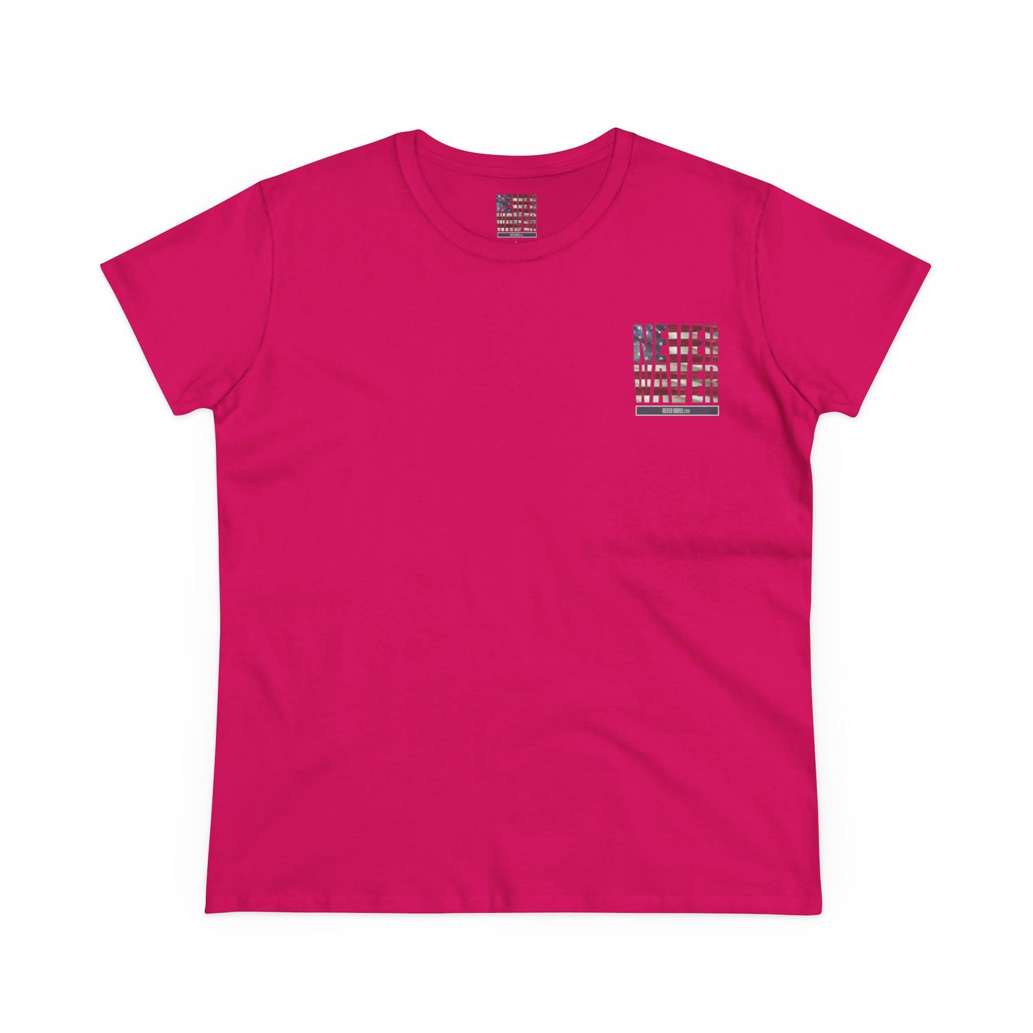 Never Waver Definition Women's Midweight Cotton Tee - Never Waver