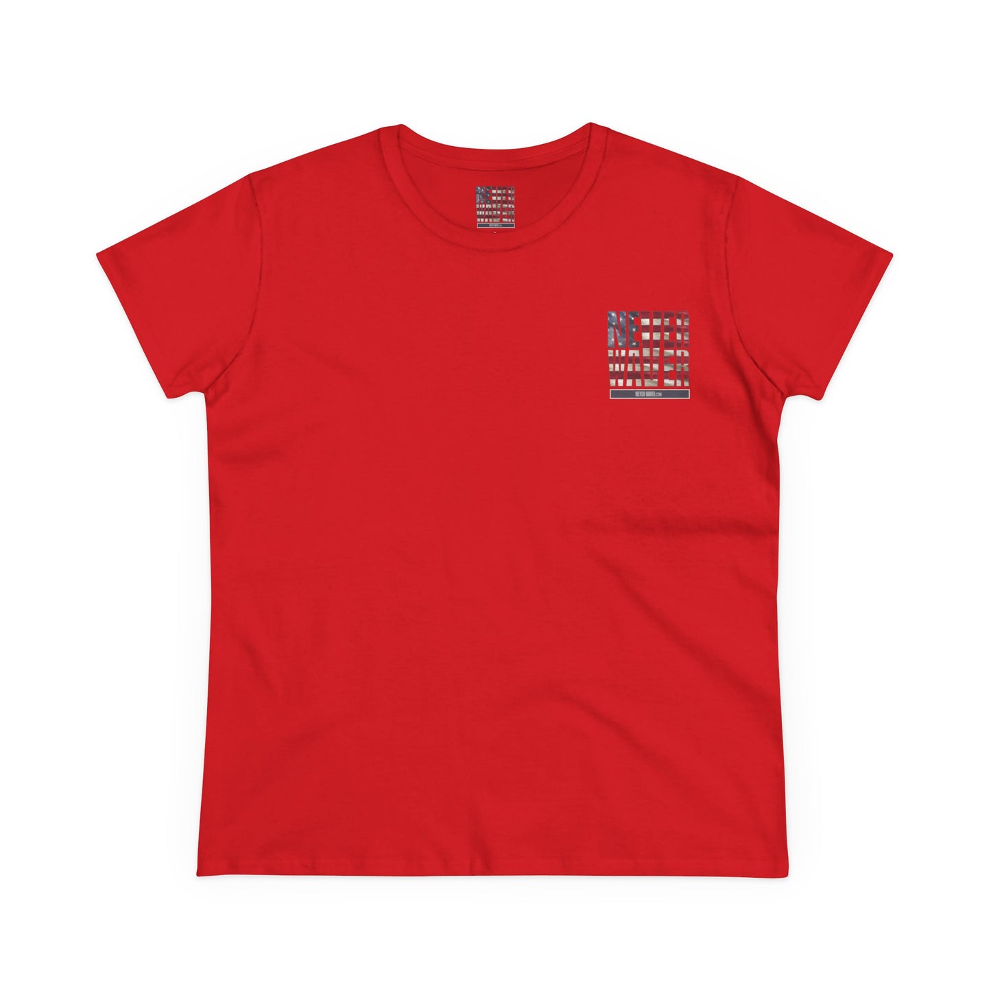 Never Waver Definition Women's Midweight Cotton Tee - Never Waver