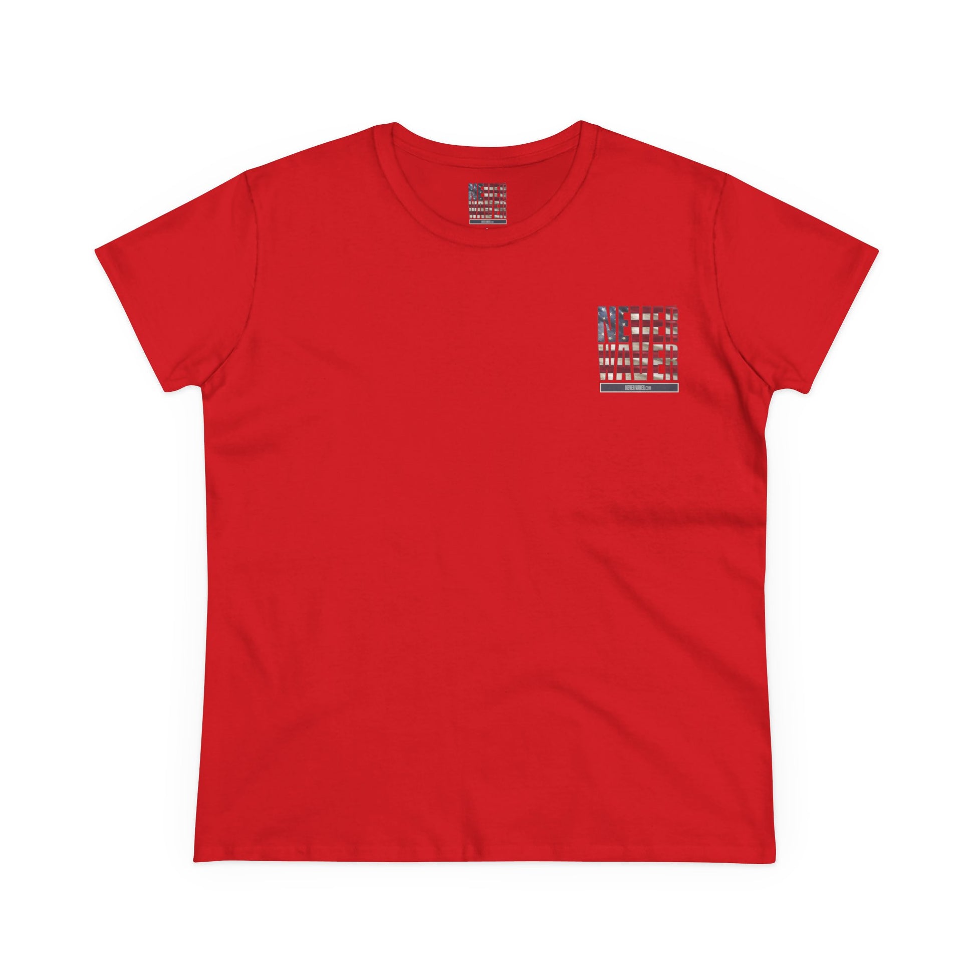 Never Waver Definition Women's Midweight Cotton Tee - Never Waver