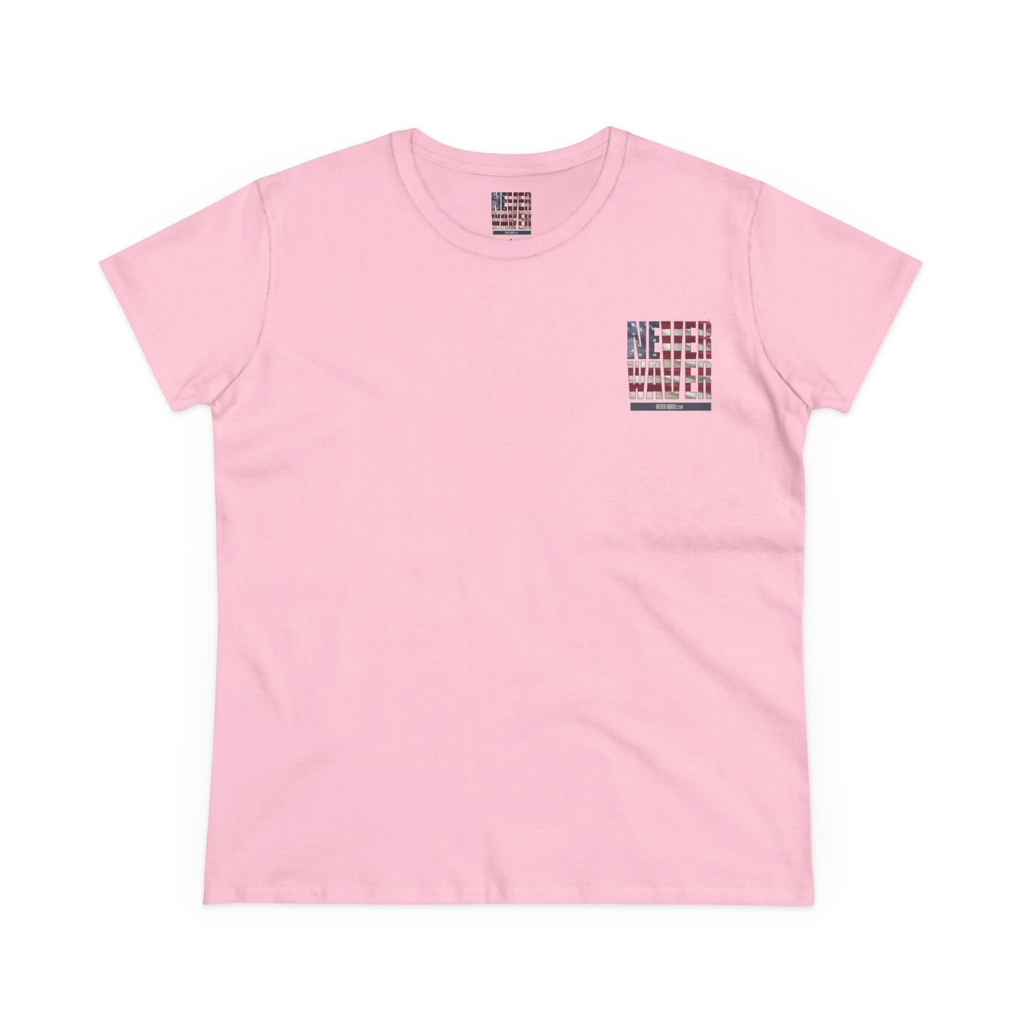 Never Waver Definition Women's Midweight Cotton Tee - Never Waver