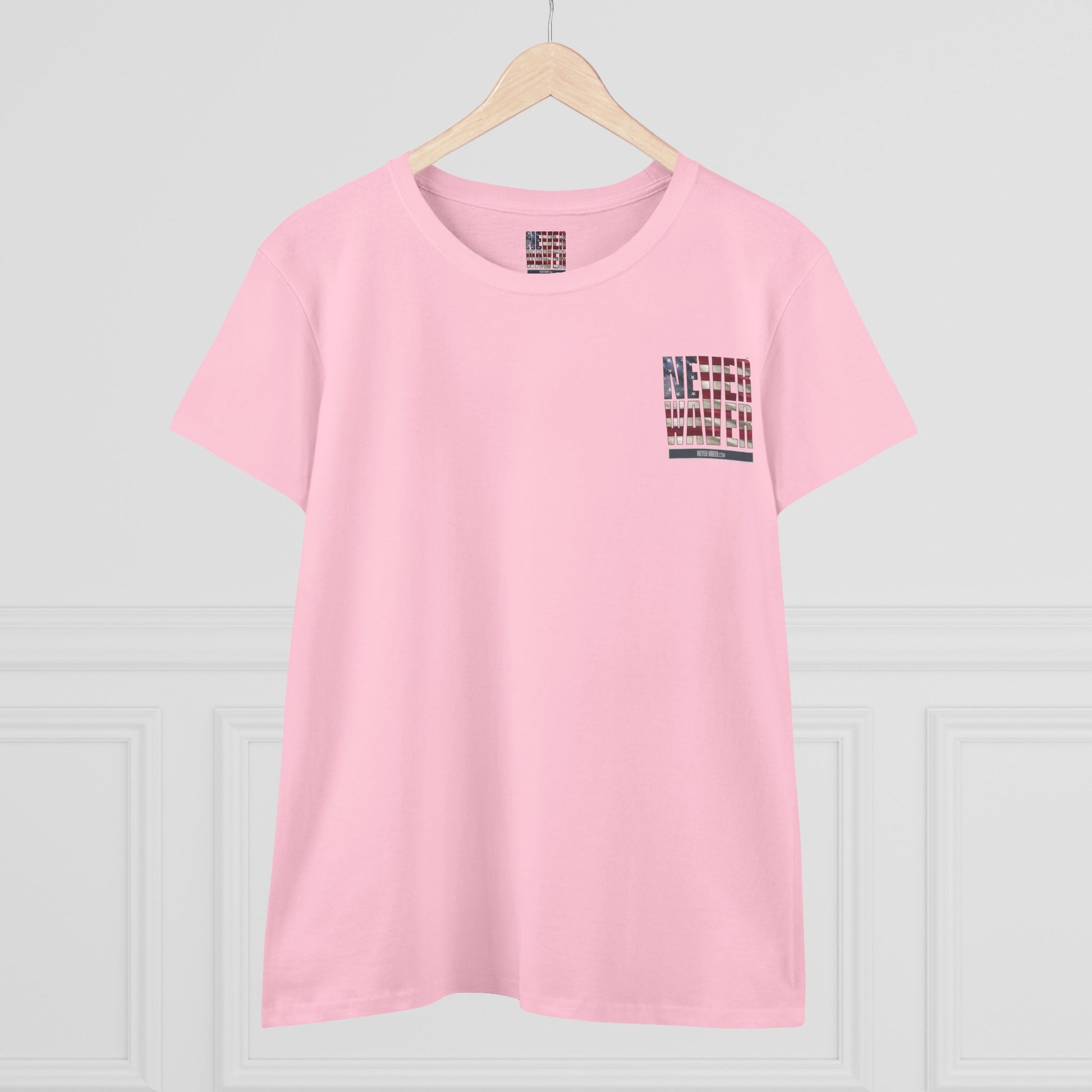 Never Waver Definition Women's Midweight Cotton Tee - Never Waver