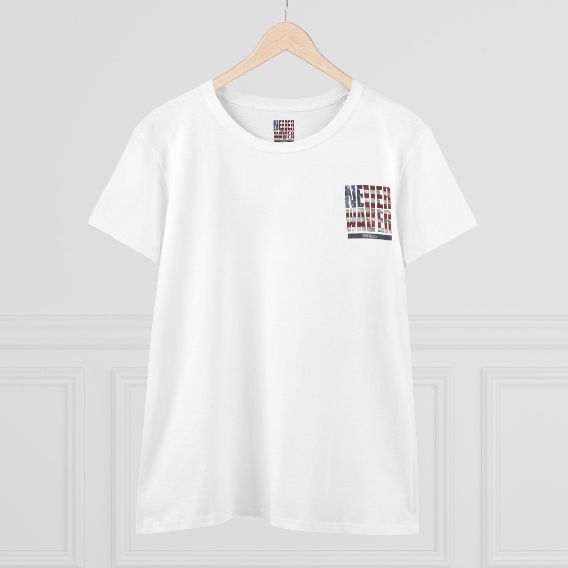 Never Waver Definition Women's Midweight Cotton Tee - Never Waver