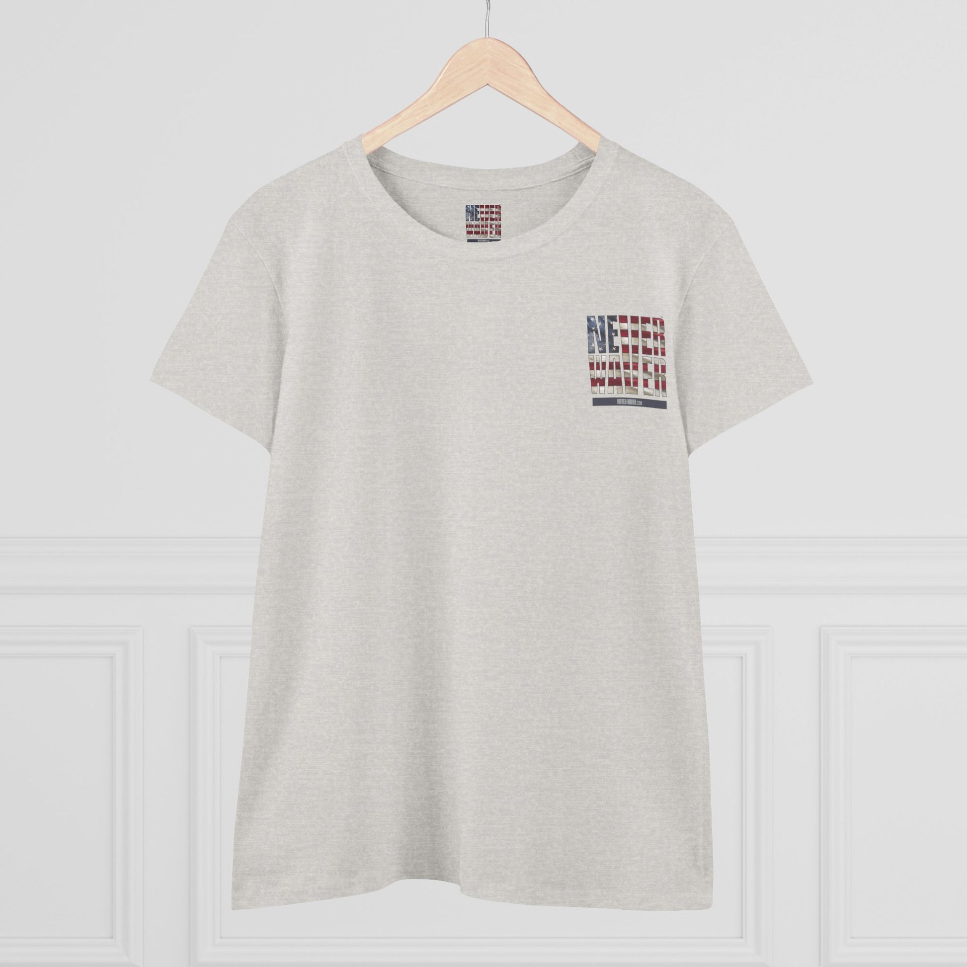 Never Waver Definition Women's Midweight Cotton Tee - Never Waver