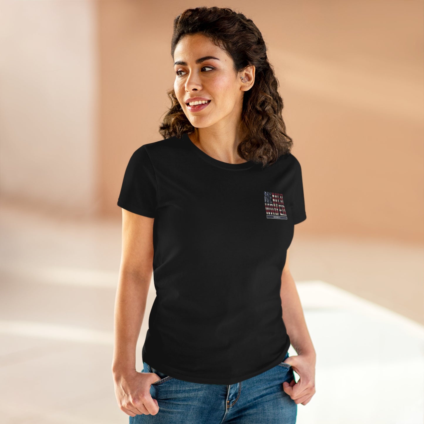 Never Waver Definition Women's Midweight Cotton Tee - Never Waver