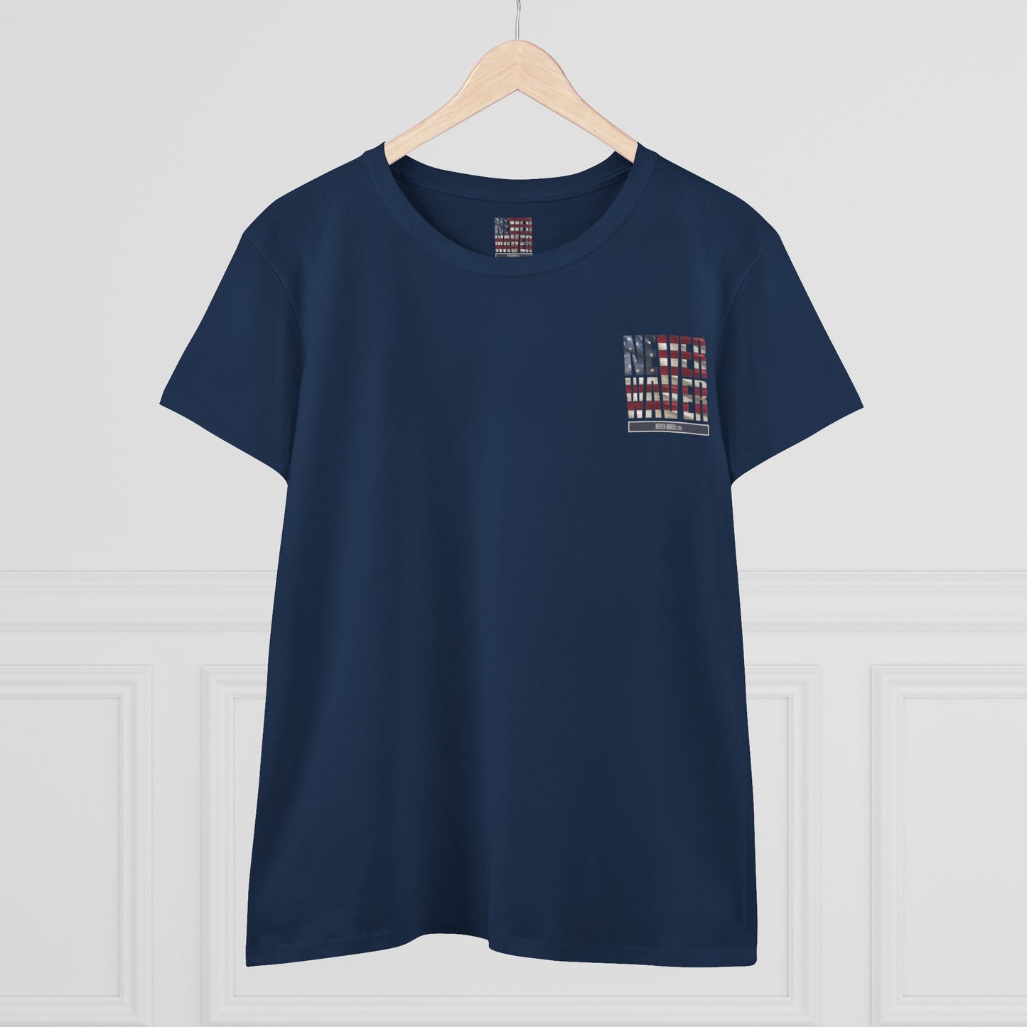 Never Waver Definition Women's Midweight Cotton Tee - Never Waver