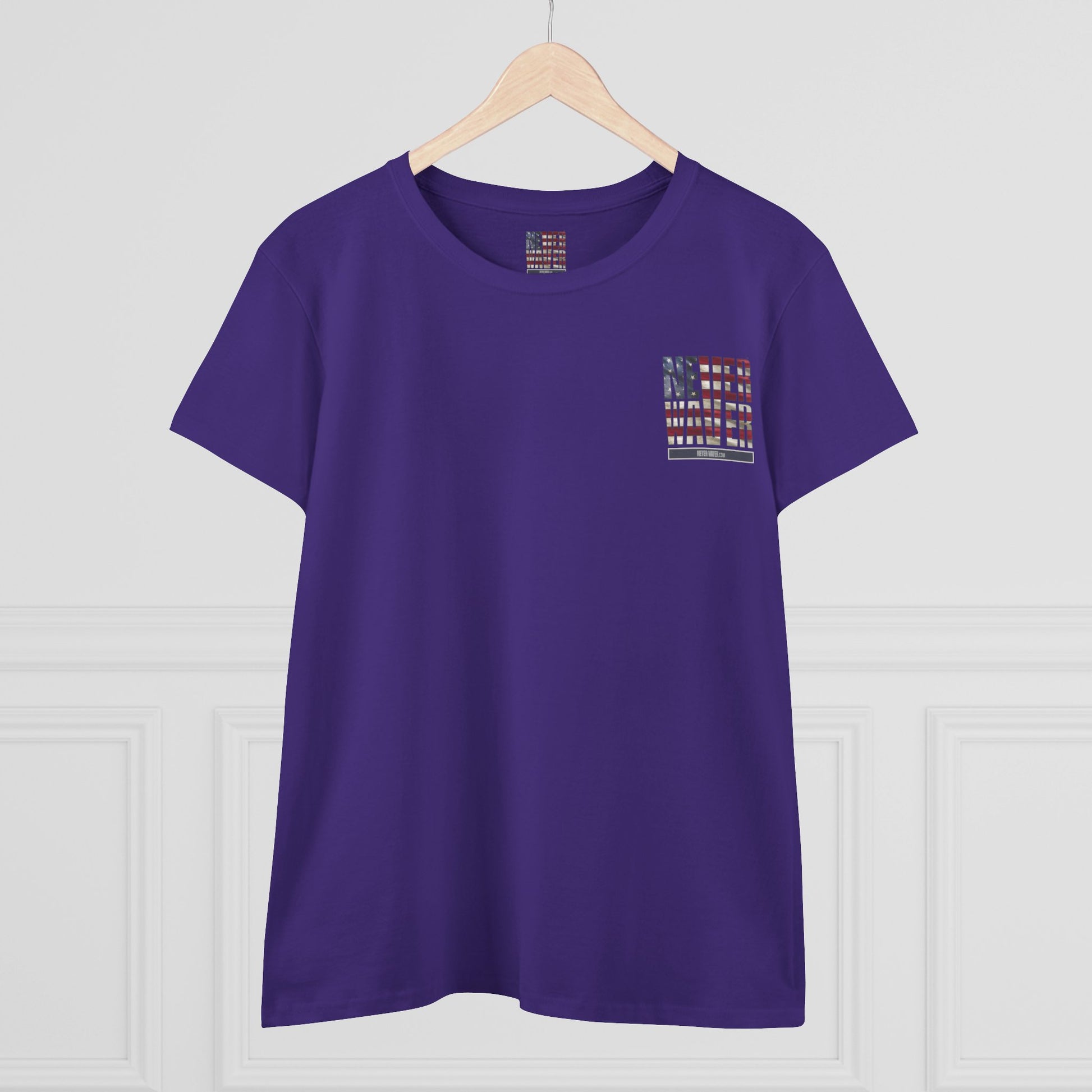 Never Waver Definition Women's Midweight Cotton Tee - Never Waver