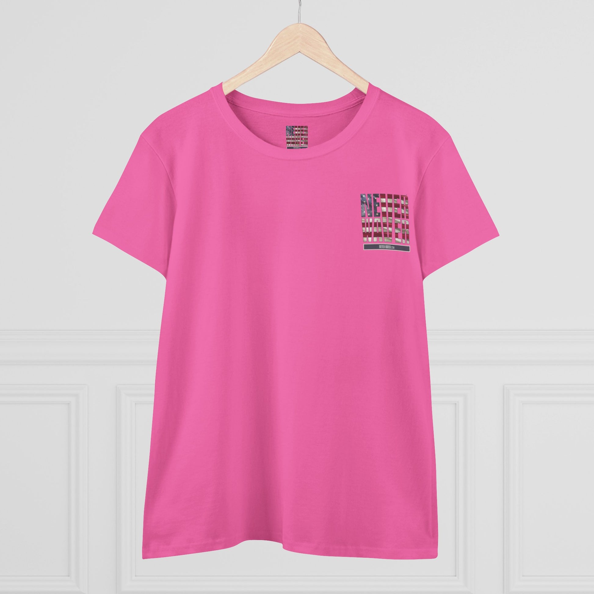 Never Waver Definition Women's Midweight Cotton Tee - Never Waver