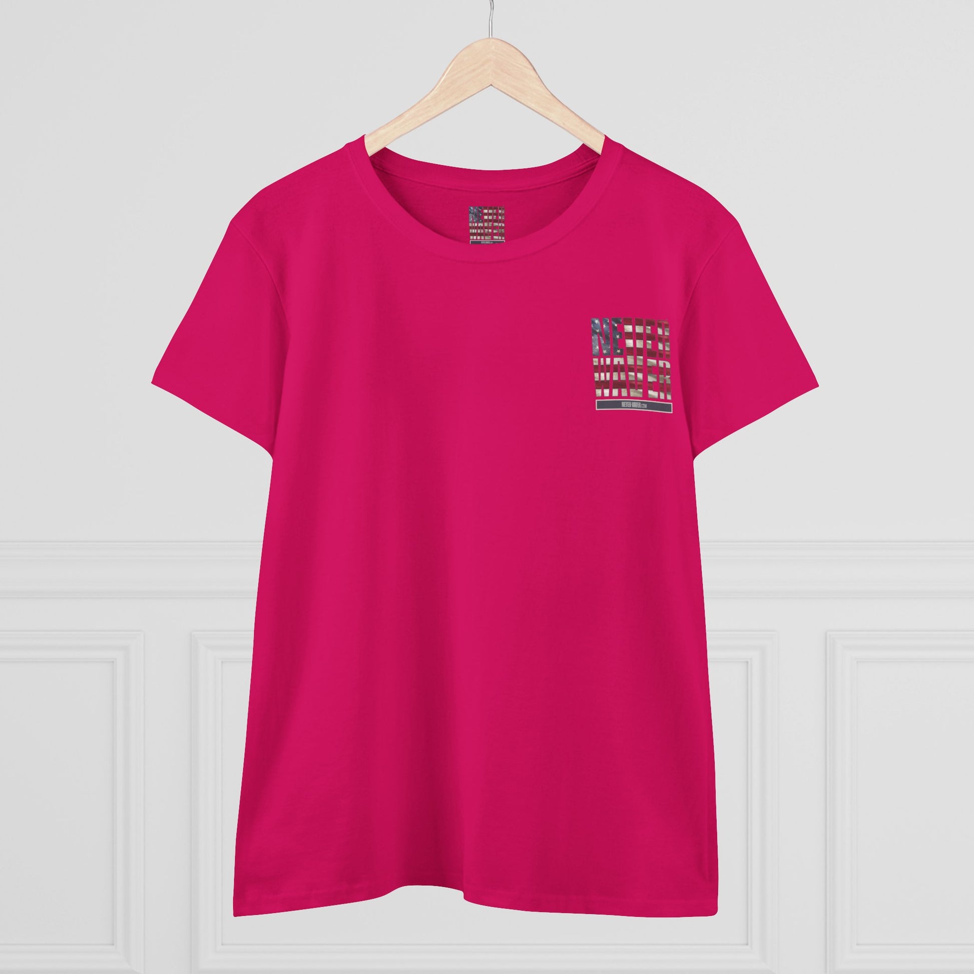 Never Waver Definition Women's Midweight Cotton Tee - Never Waver