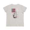 Never Waver Jesus Protecting America And Trump Women's Midweight Cotton Tee - Never Waver