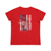 Never Waver Jesus Protecting America And Trump Women's Midweight Cotton Tee - Never Waver