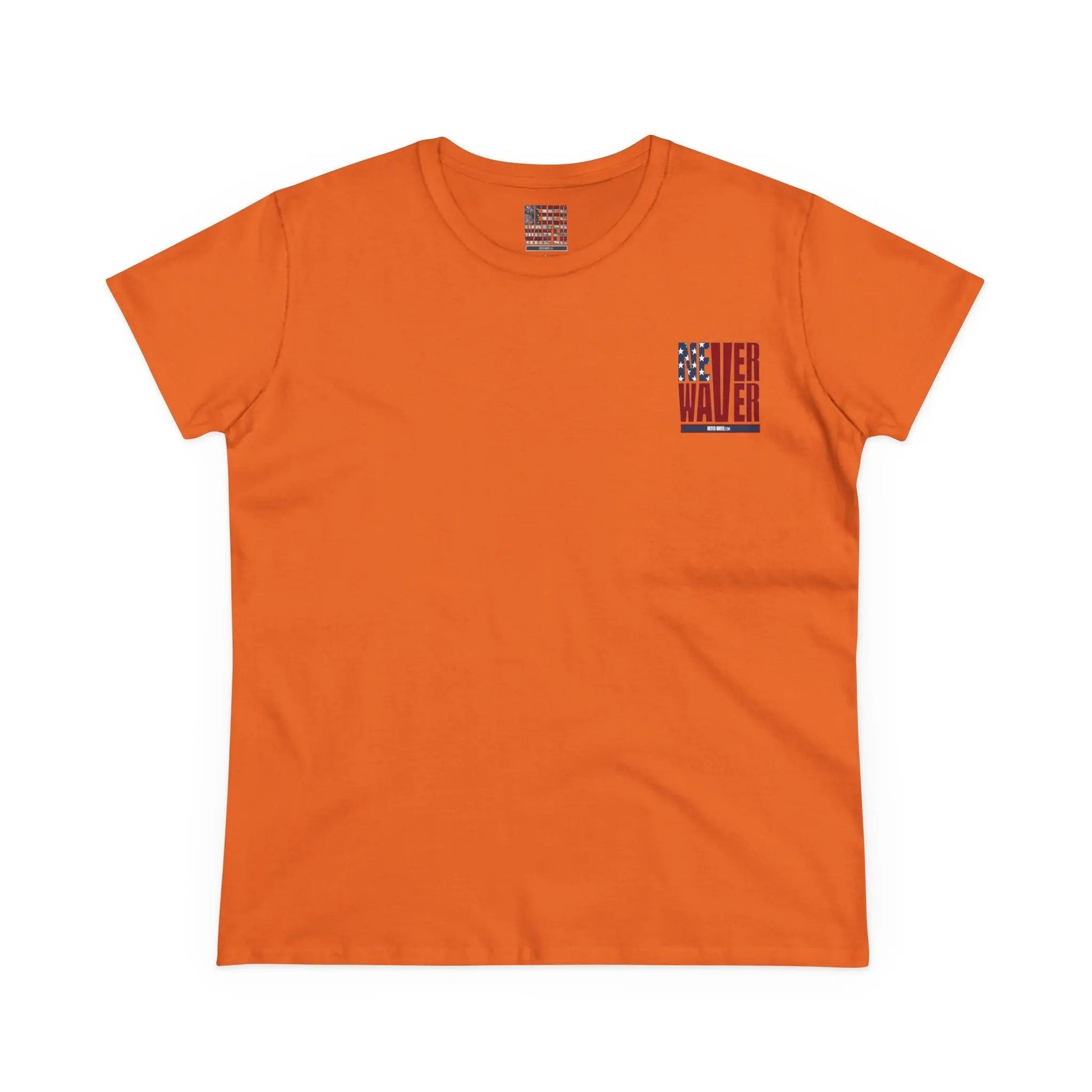 Never Waver USA Women's Midweight Cotton Tee - Never Waver