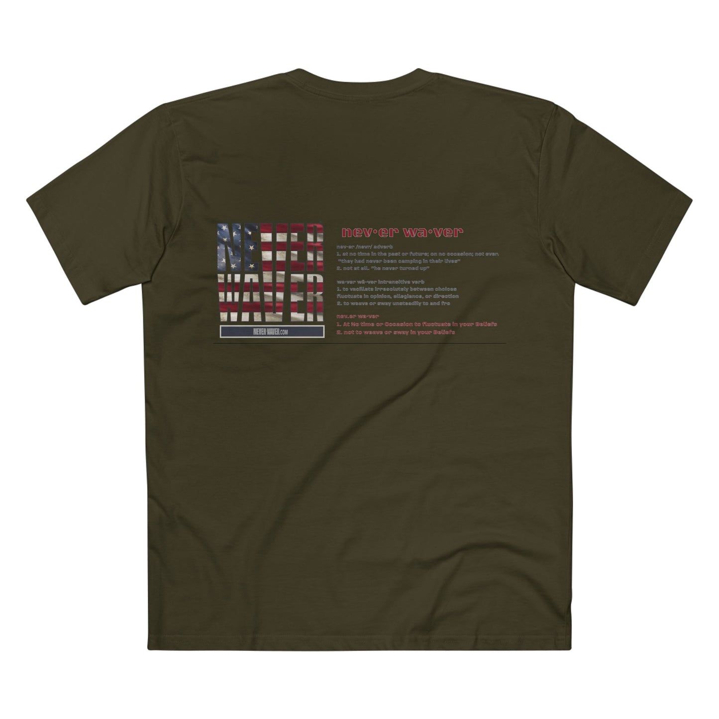Never Waver Definition Men's Staple Tee - Never Waver