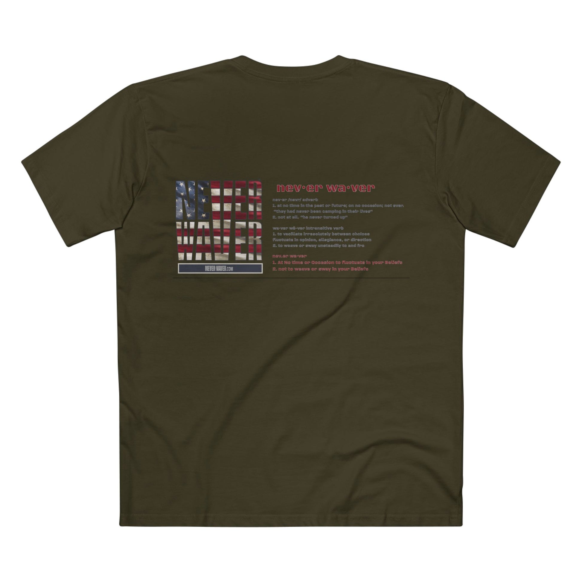 Never Waver Definition Men's Staple Tee - Never Waver