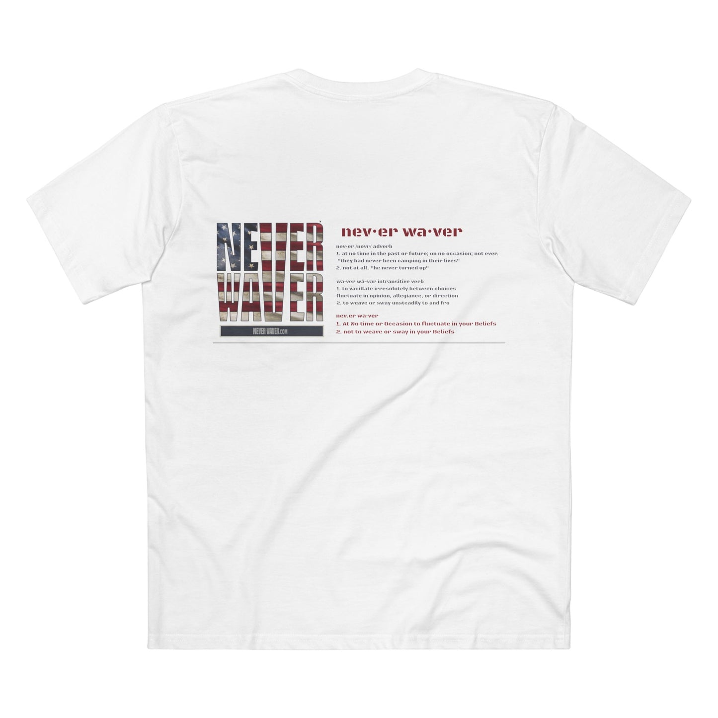 Never Waver Definition Men's Staple Tee - Never Waver
