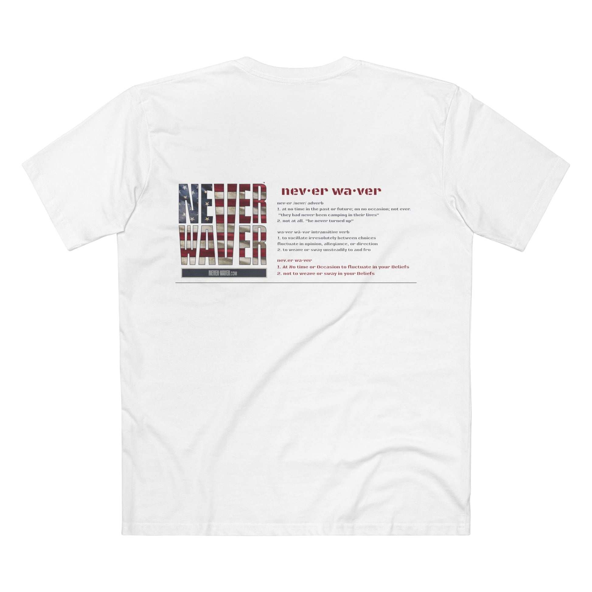 Never Waver Definition Men's Staple Tee - Never Waver